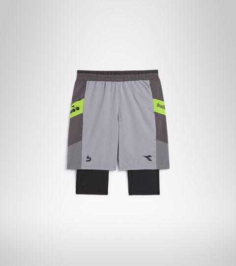 POWER SHORTS BUDDYFIT, GRIS ALEACION Shorts para correr - Hombrer POWER SHORTS BUDDYFIT GRIS ALEACION - Diadora