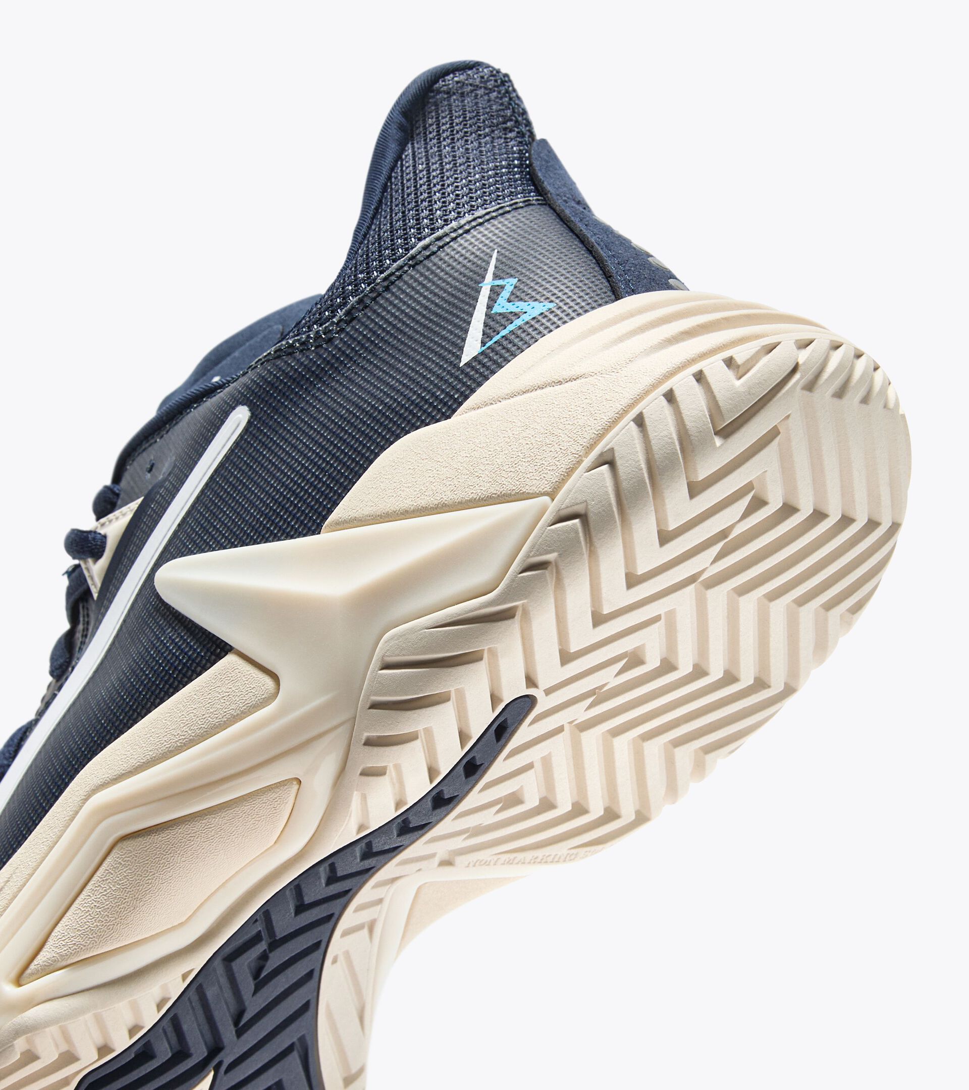 Tennis shoe for hard surfaces and clay courts - Stability - Men’s B.ICON 3 AG BLUE CORSAIR/WHITE - Diadora