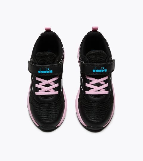 Junior running shoe - All-gender FALCON 6 JR V BLACK/WHITE/PINK - Diadora