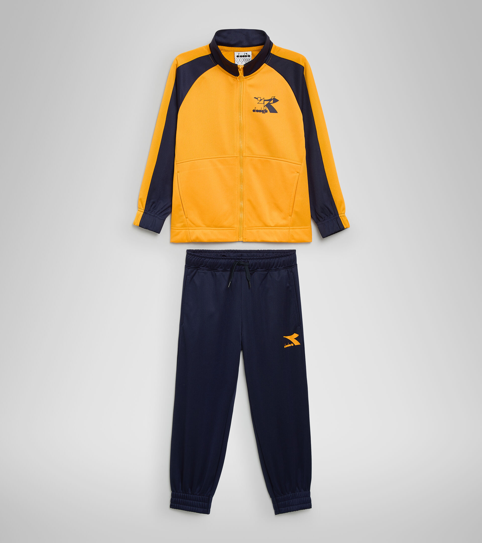 Trainingsanzug - Jungen JB.TRACKSUIT FZ TWISTER MARINEBLAU - Diadora