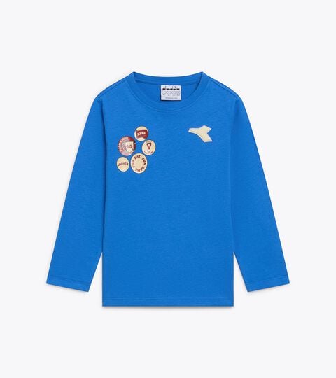 Long-sleeved T-shirt - Regular fit - Boys JB. T-SHIRT LS LOGO SKY-BLUE FIORDALISO - Diadora