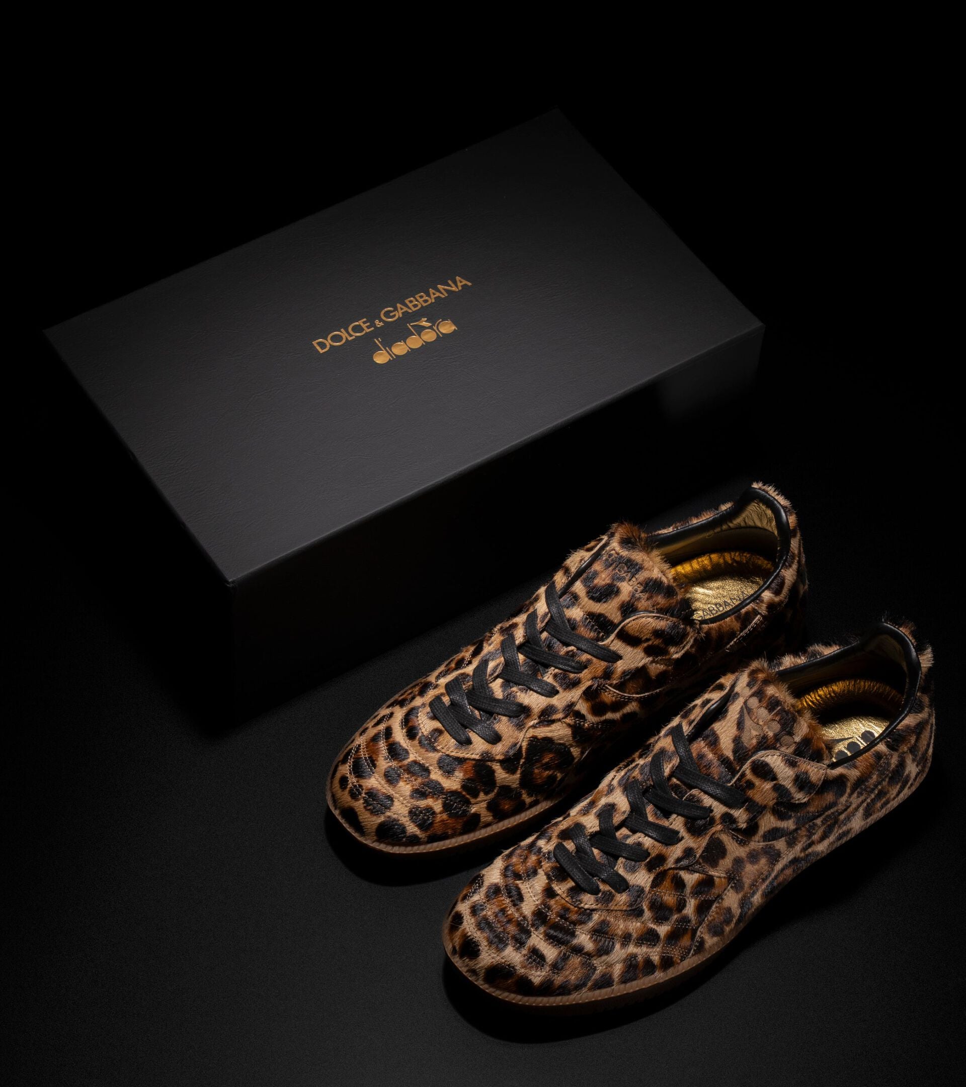 Dolce&Gabbana x Diadora - Made in Italy BRASIL INDOOR DOLCE&GABBANA LEOPARDO NATURALE - Diadora