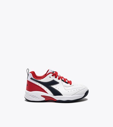Zapatillas de tenis - Niños/niñas y adolescentes S. CHALLENGE 5 SL JR BLCO/LIRIO NEGRO/ROJO INTENSO - Diadora