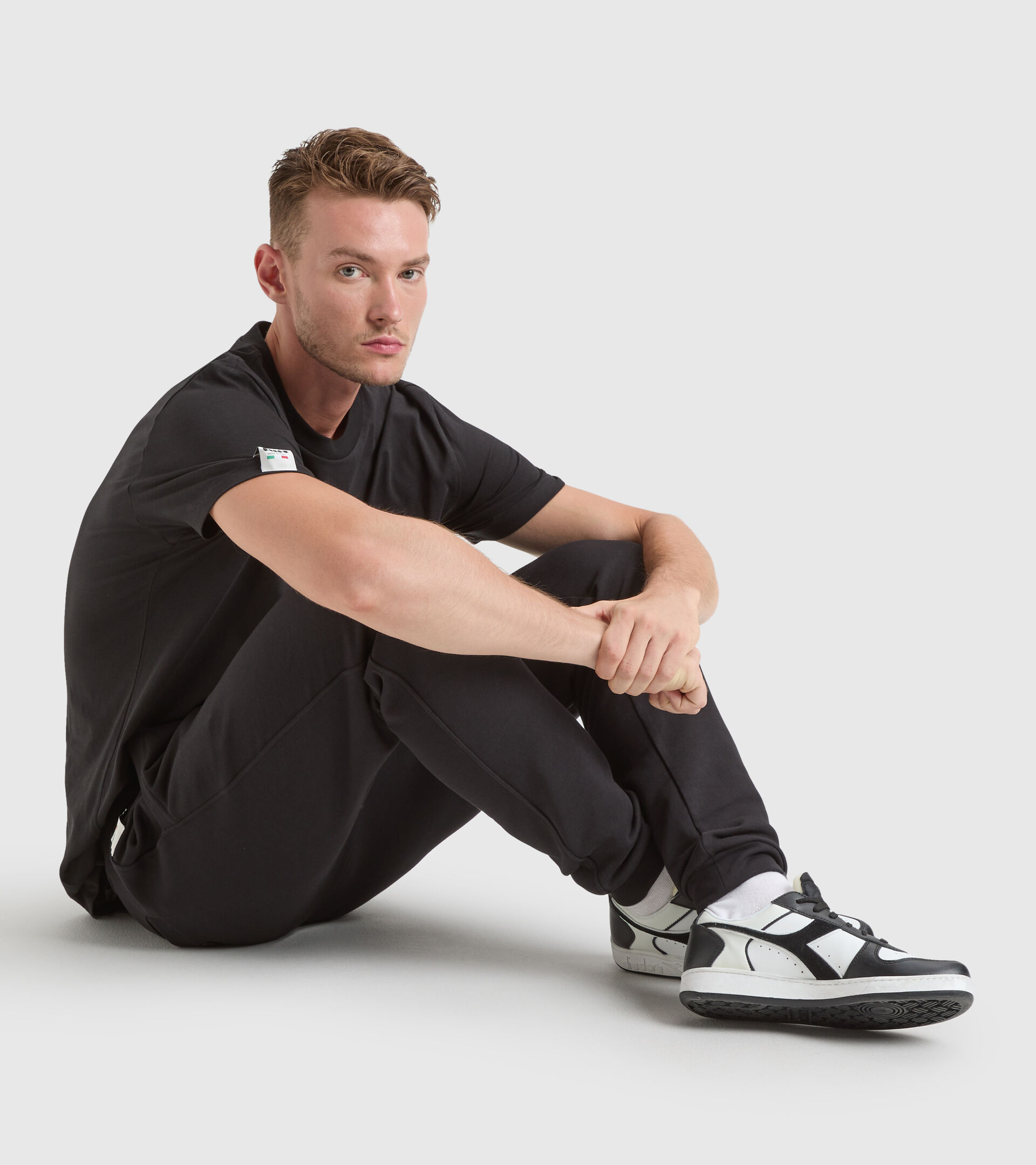 Cotton sports trousers - Made in Italy - Men JOGGER PANT MII BLACK - Diadora