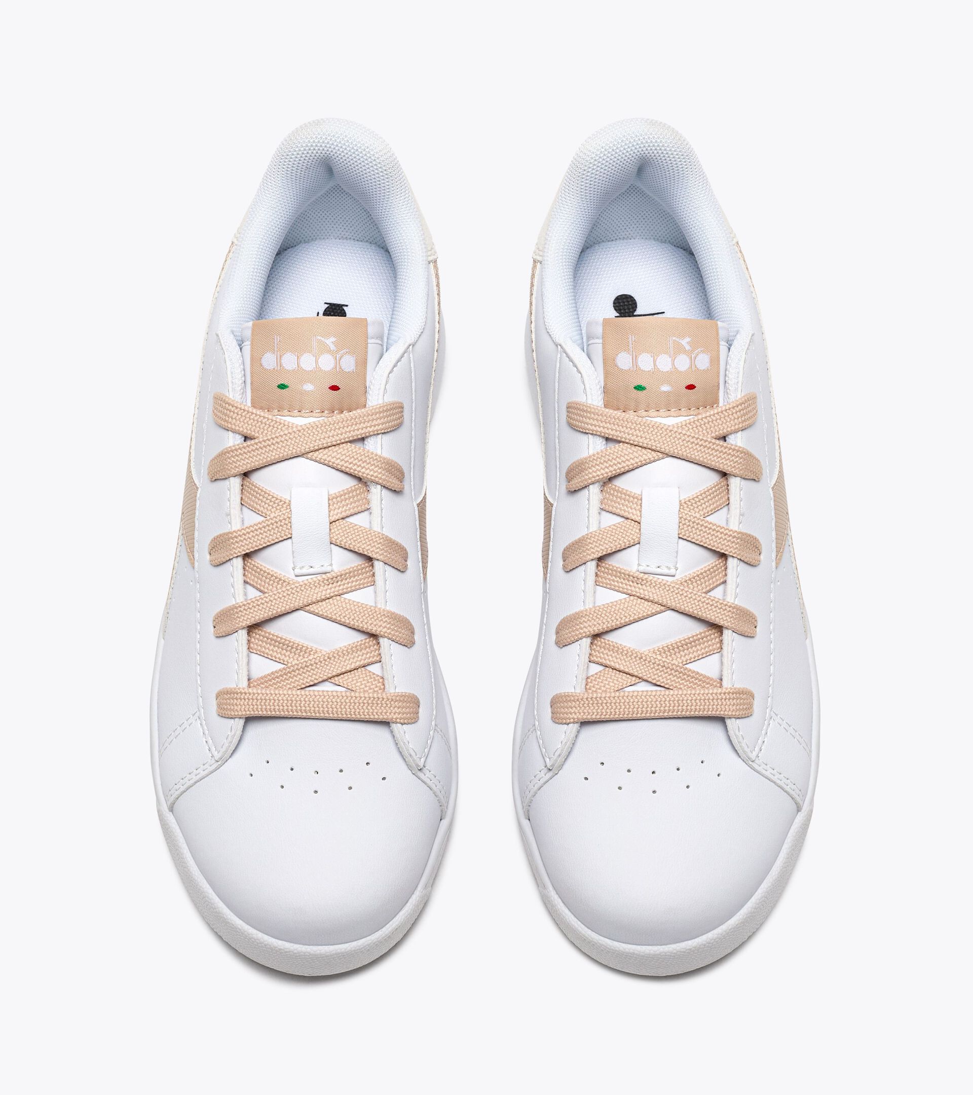 Sports shoes - Youth 8-16 years GAME P GS GIRL WHITE/WHISPER PINK - Diadora