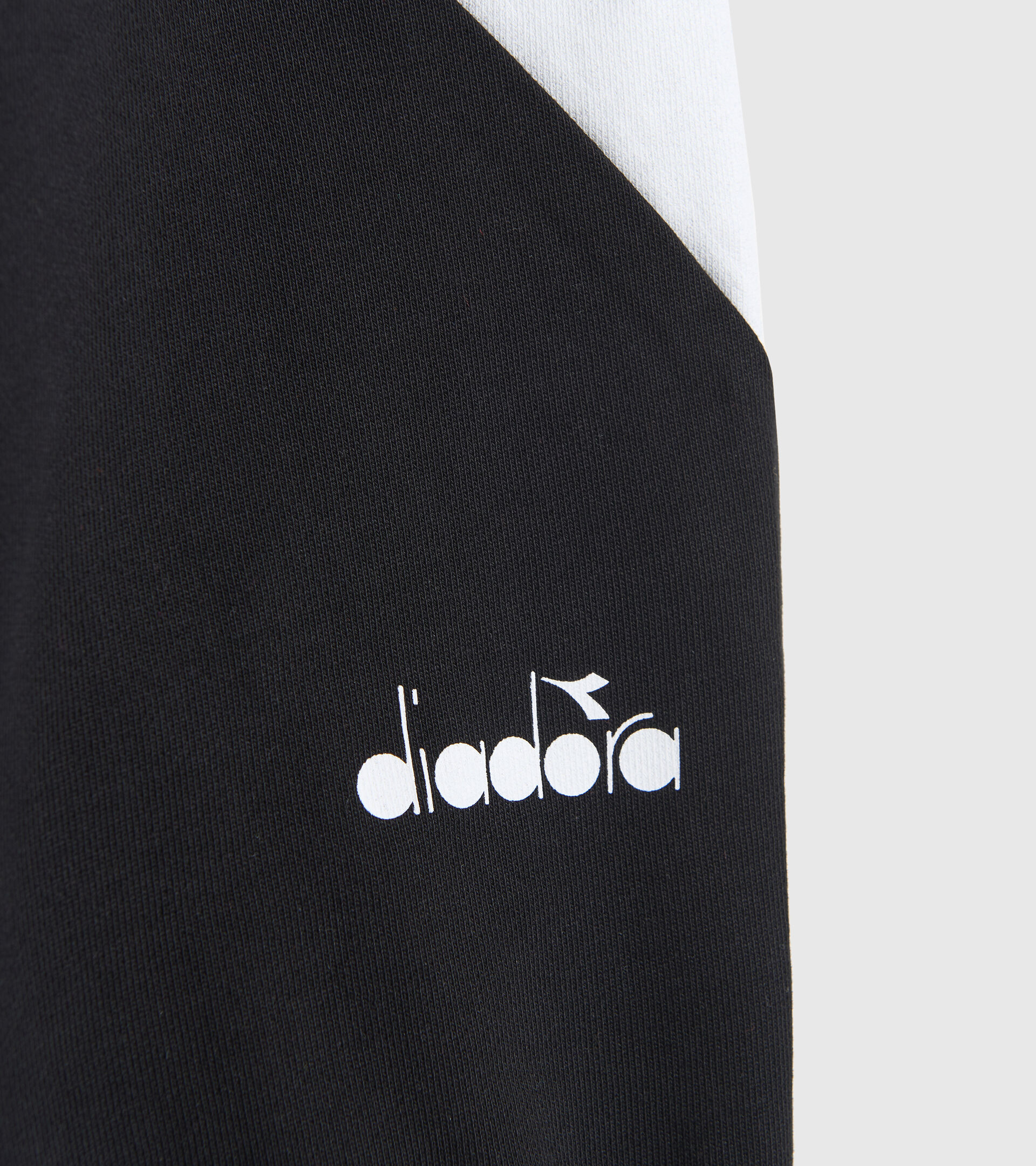 Brushed cotton sports trousers - Unisex JU. JOGGER PANT POWER LOGO BLACK - Diadora