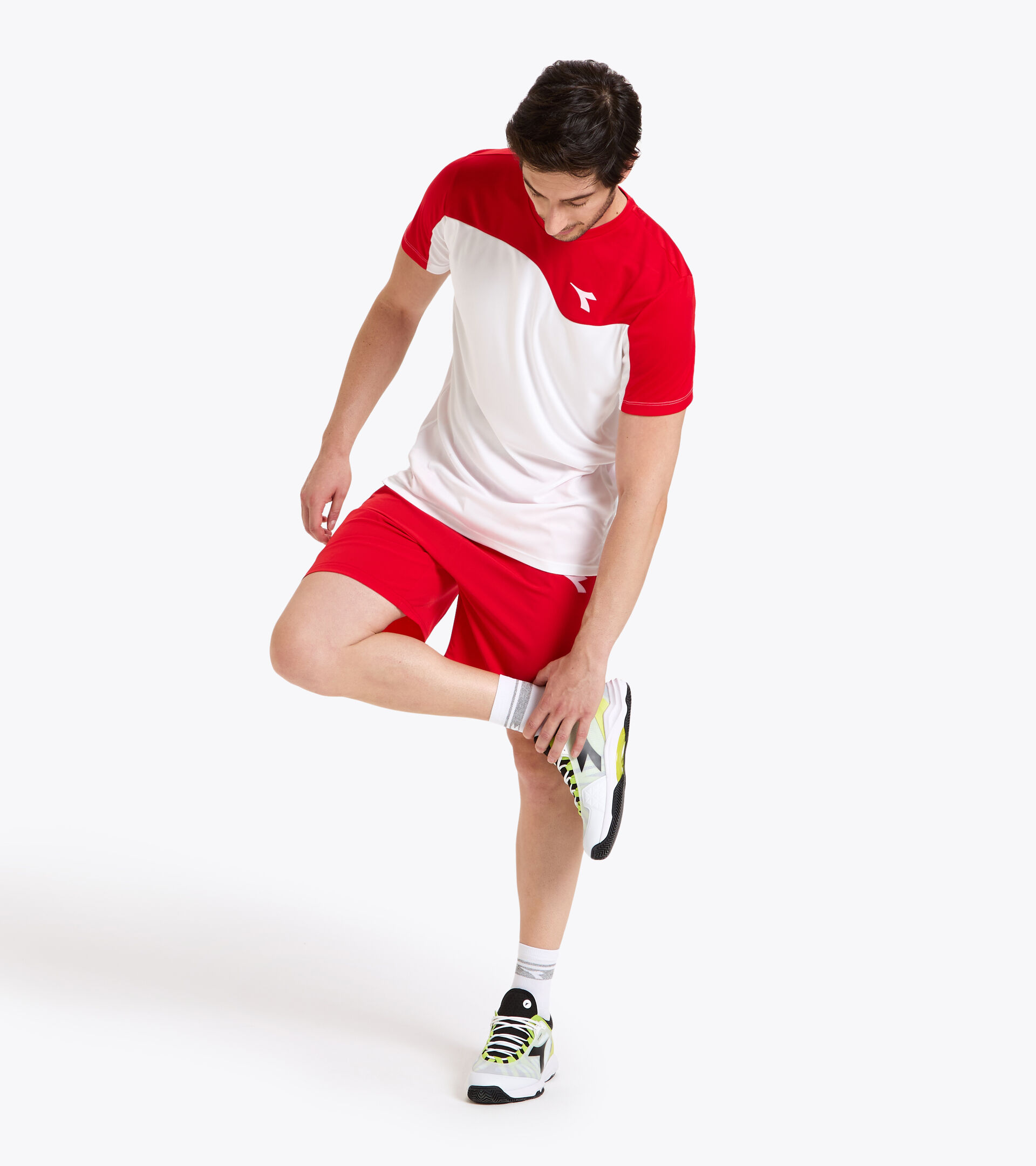 Bermuda de tennis - Homme SHORT COURT ROUGE TOMATE - Diadora