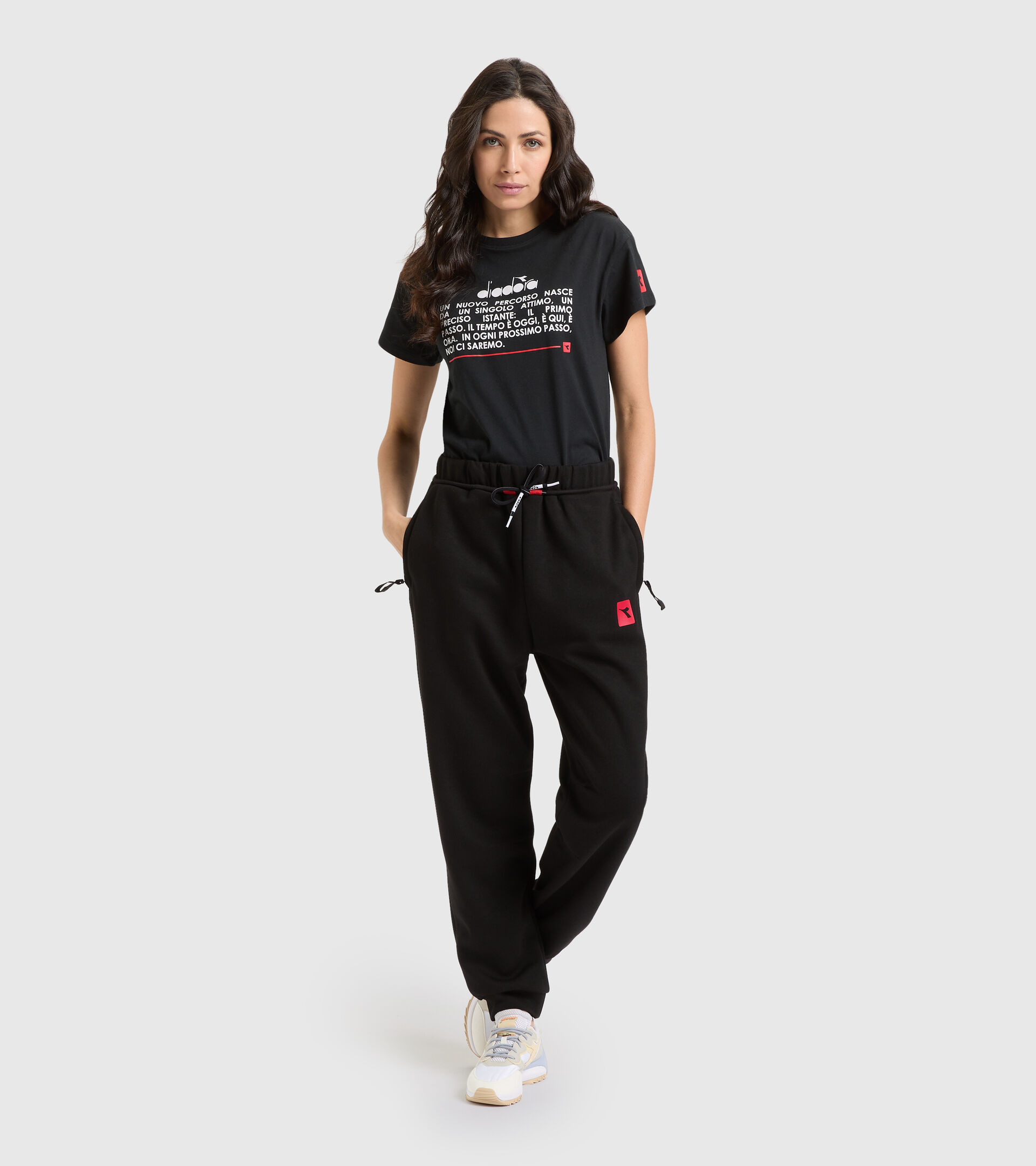 Sports trousers - Women L. JOGGER PANT URBANITY BLACK - Diadora