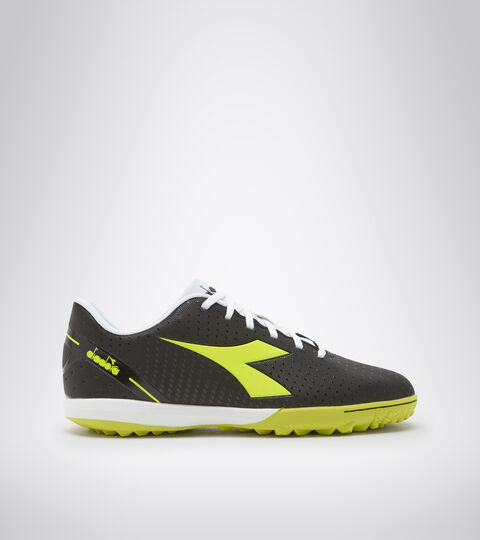 Futsal boot - Specific outsole for synthetic/hard grounds PICHICHI 5 TFR BLACK/YELLOW FL DD/WHITE - Diadora