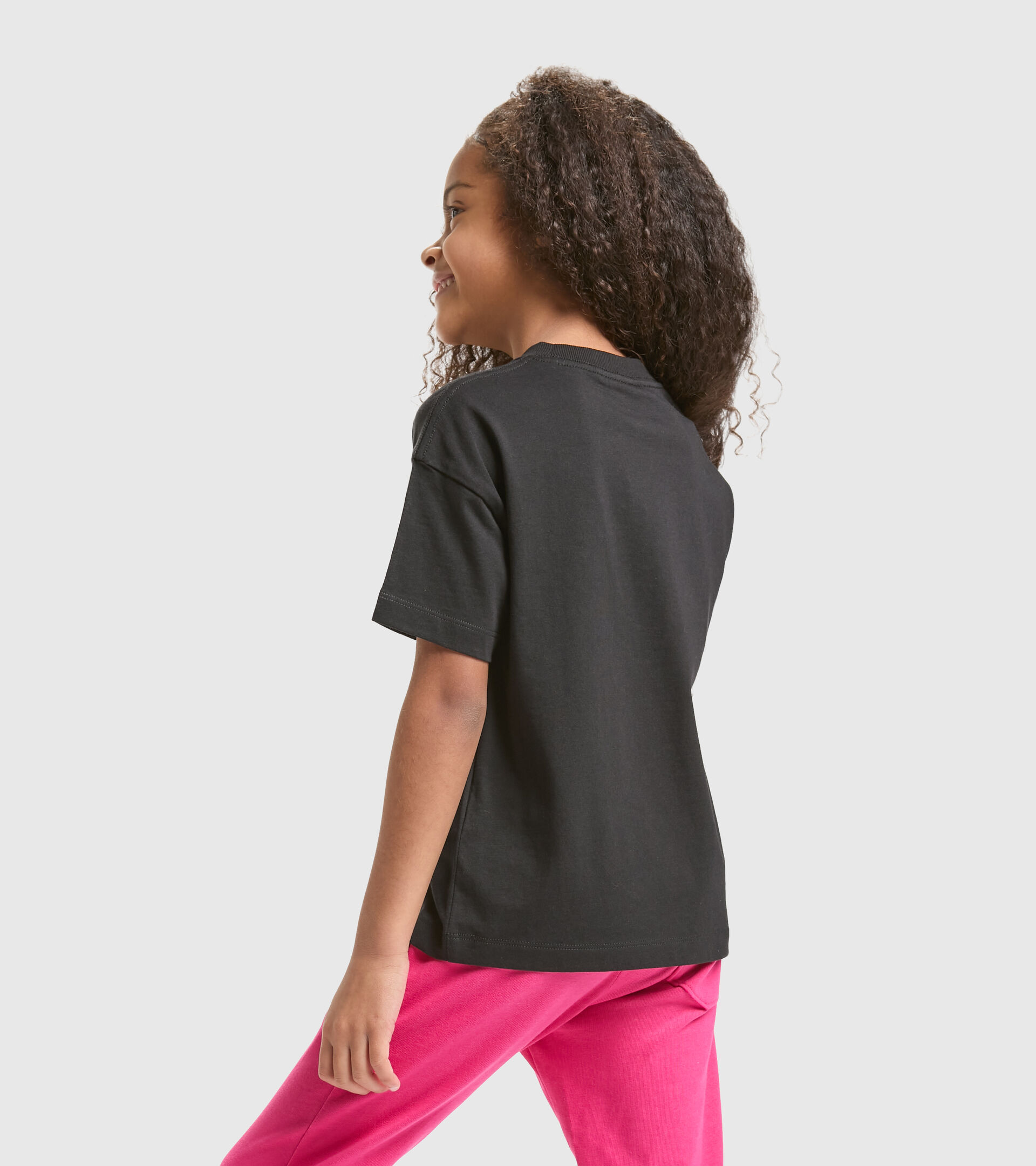 Junior cotton T-shirt - Unisex JU.T-SHIRT SS RAINBOW BLACK - Diadora
