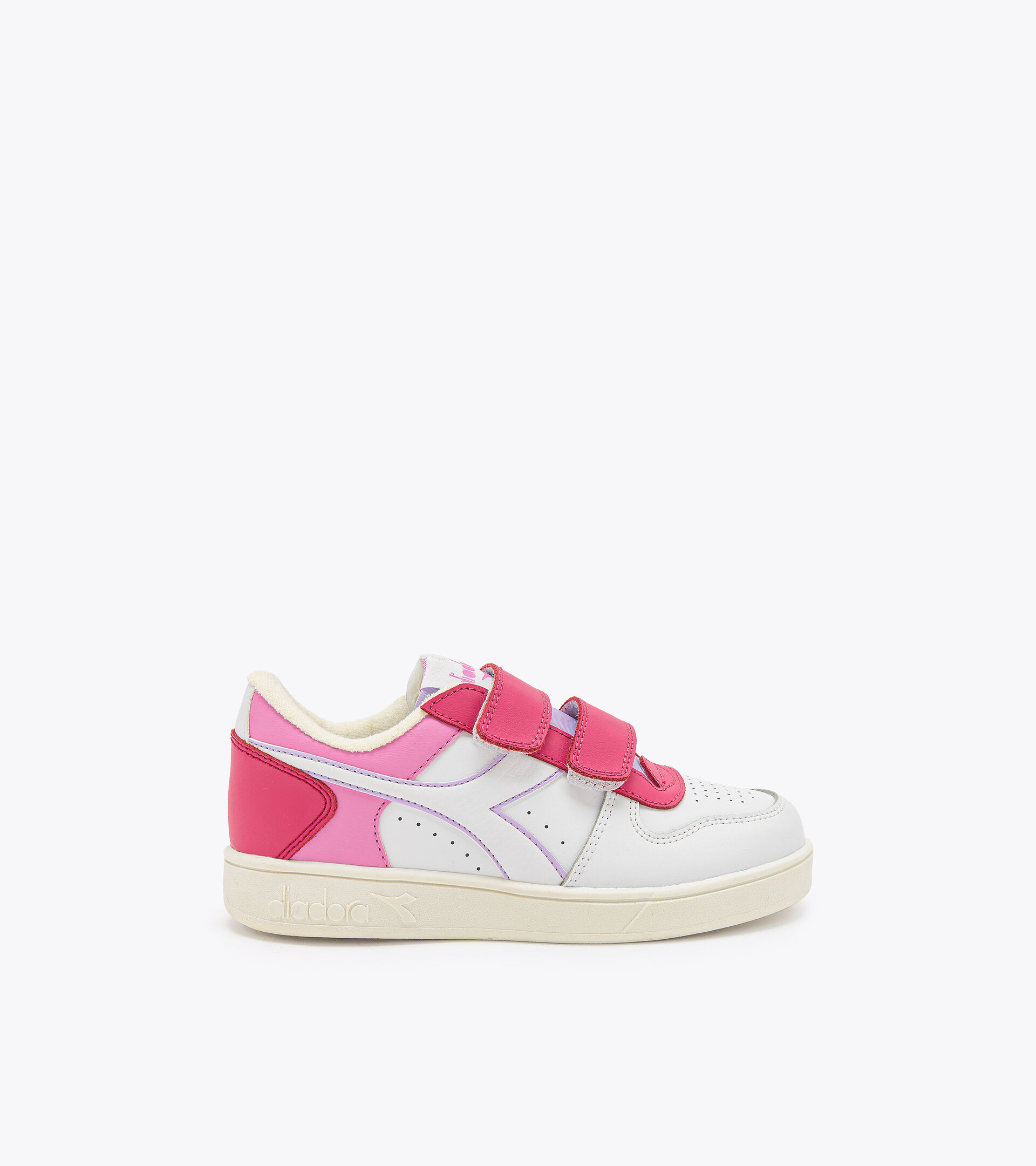 Chaussures de sport - Garçon 4-8 ans MAGIC BASKET LOW PS ROSE ACHILLEE/BLANC - Diadora