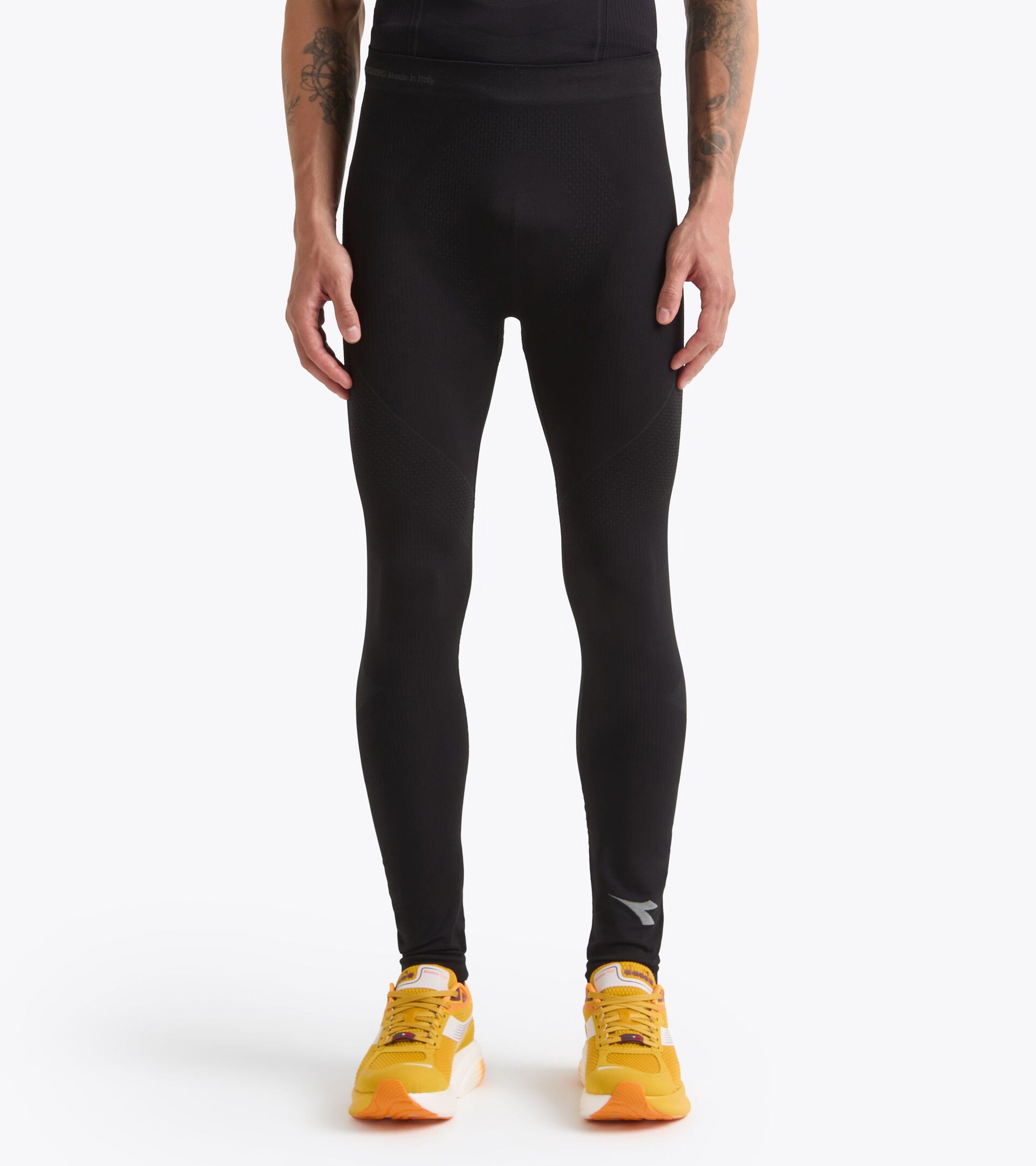 Mallas técnicas para correr§Made in Italy§Hombre TIGHTS STRATOZERO NEGRO - Diadora