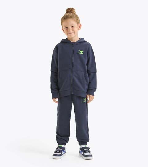 Sporty set - Boy JB. TRACKSUIT HD FZ NEON CLASSIC NAVY - Diadora