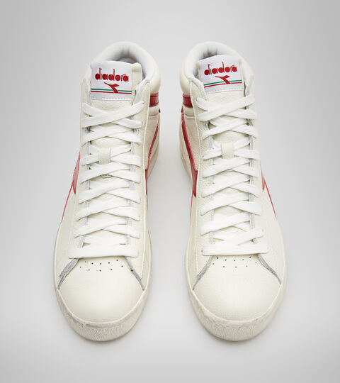 GAME L HIGH WAXED, BLANCO/NARANJA.COM Zapatillas deportivas - Unisex GAME L HIGH WAXED BLANCO/NARANJA.COM - Diadora