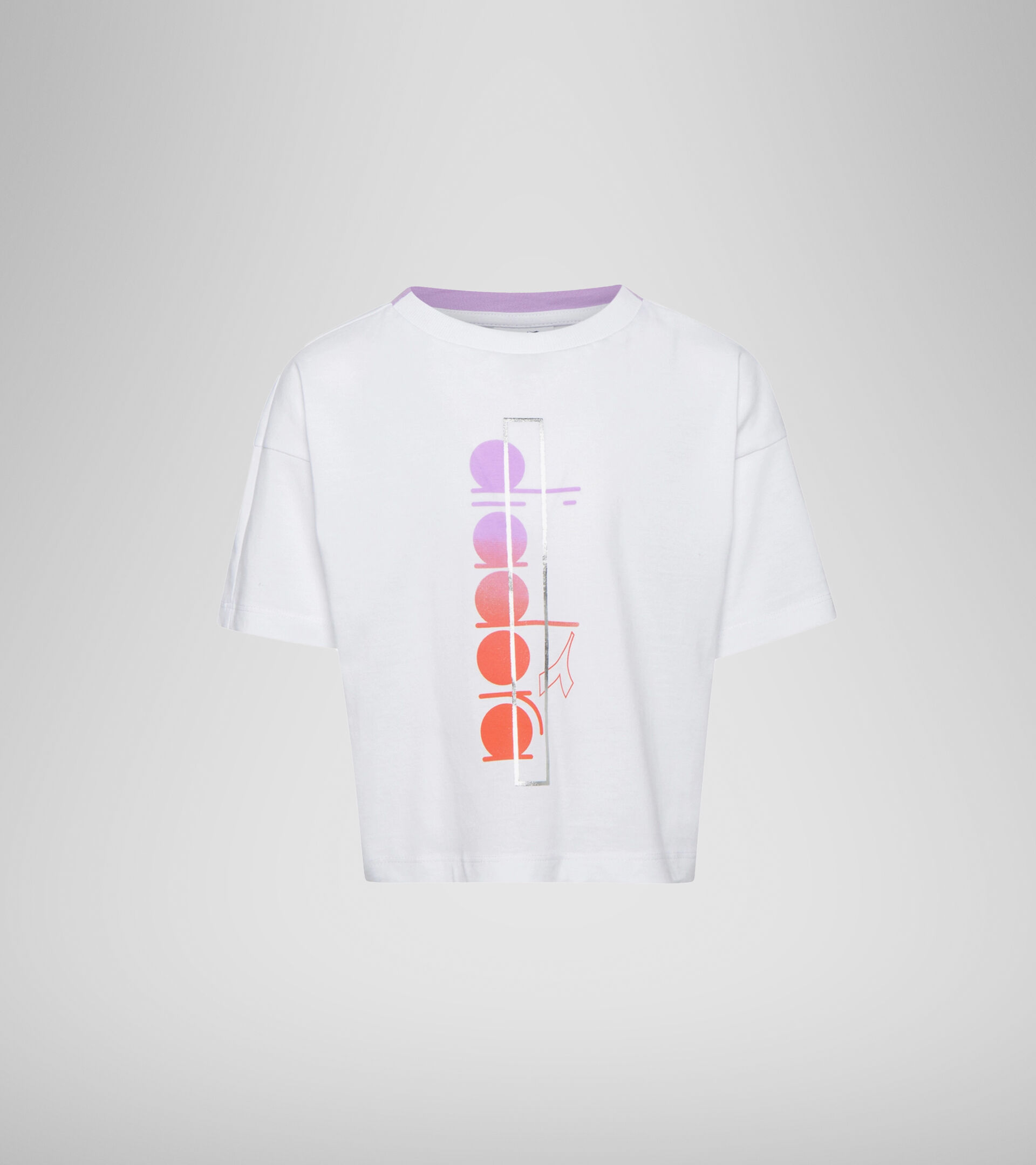 T-shirt - Filles JG. T-SHIRT SS LOGO MANIA BLANC VIF - Diadora