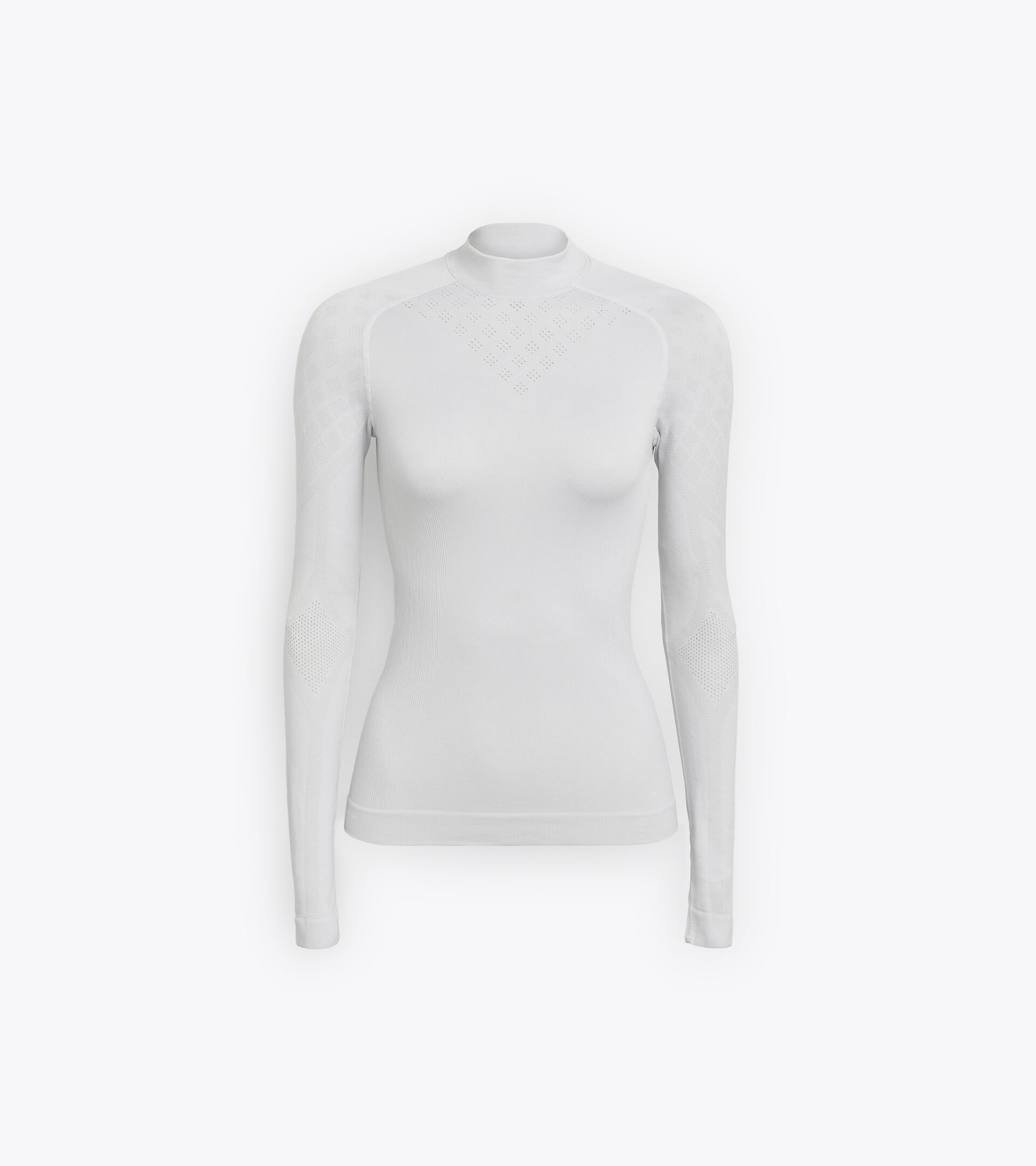Long-sleeved training t-shirt - Women L. TURTLE NECK ACT OPTICAL WHITE - Diadora
