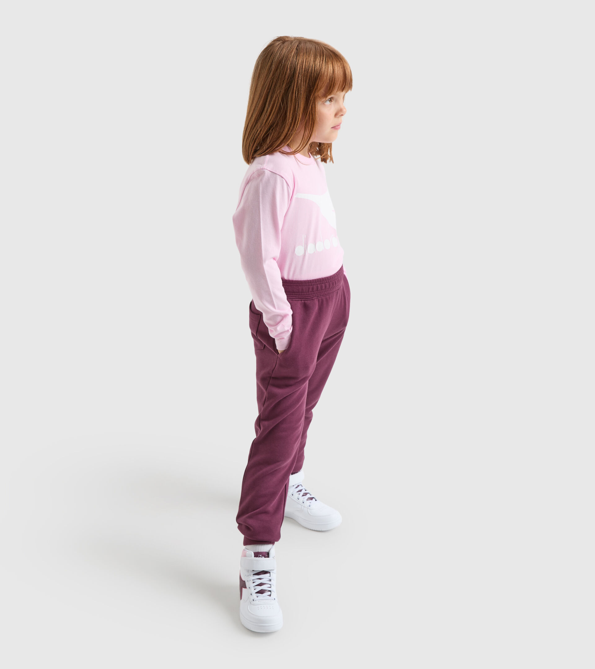 Pantalones deportivos - Niños JU.PANTS CUFF CHROMIA VIOLETAS PRENSADO - Diadora