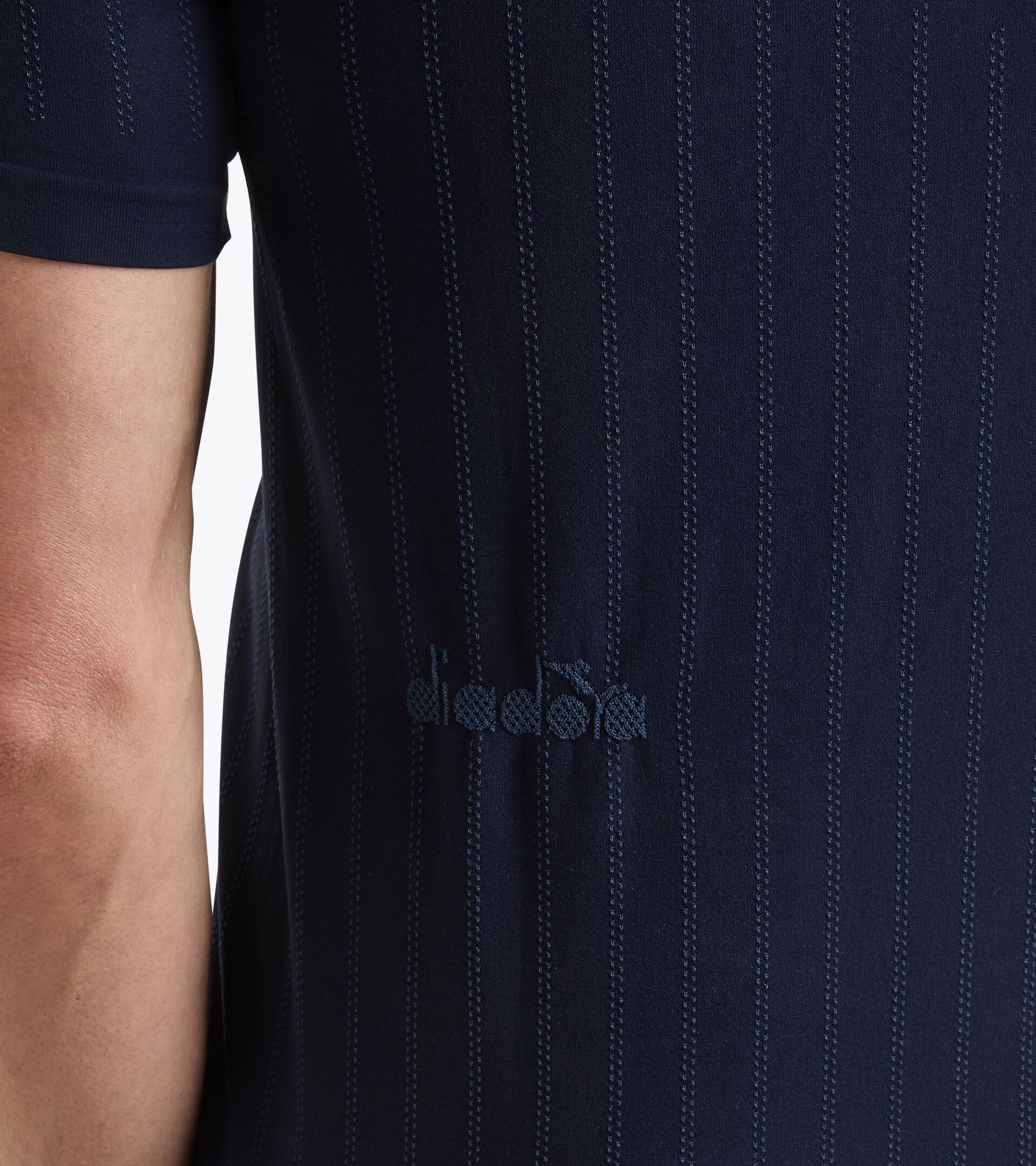 Technical t-shirt for temperature control -  Tennis - Men’s SS T-SHIRT ICON STRATOUNO BLUE CORSAIR - Diadora