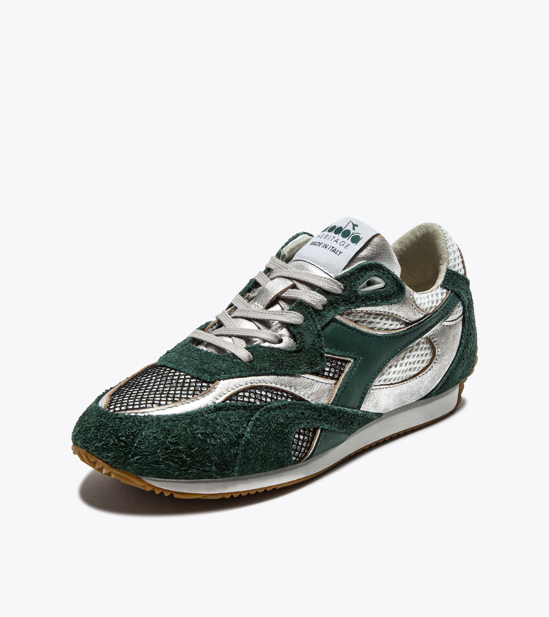 Low-profile Heritage sneaker - Made in Italy - All-gender EQUIPE REVENGE ITALIA USED GREEN TREKKING - Diadora