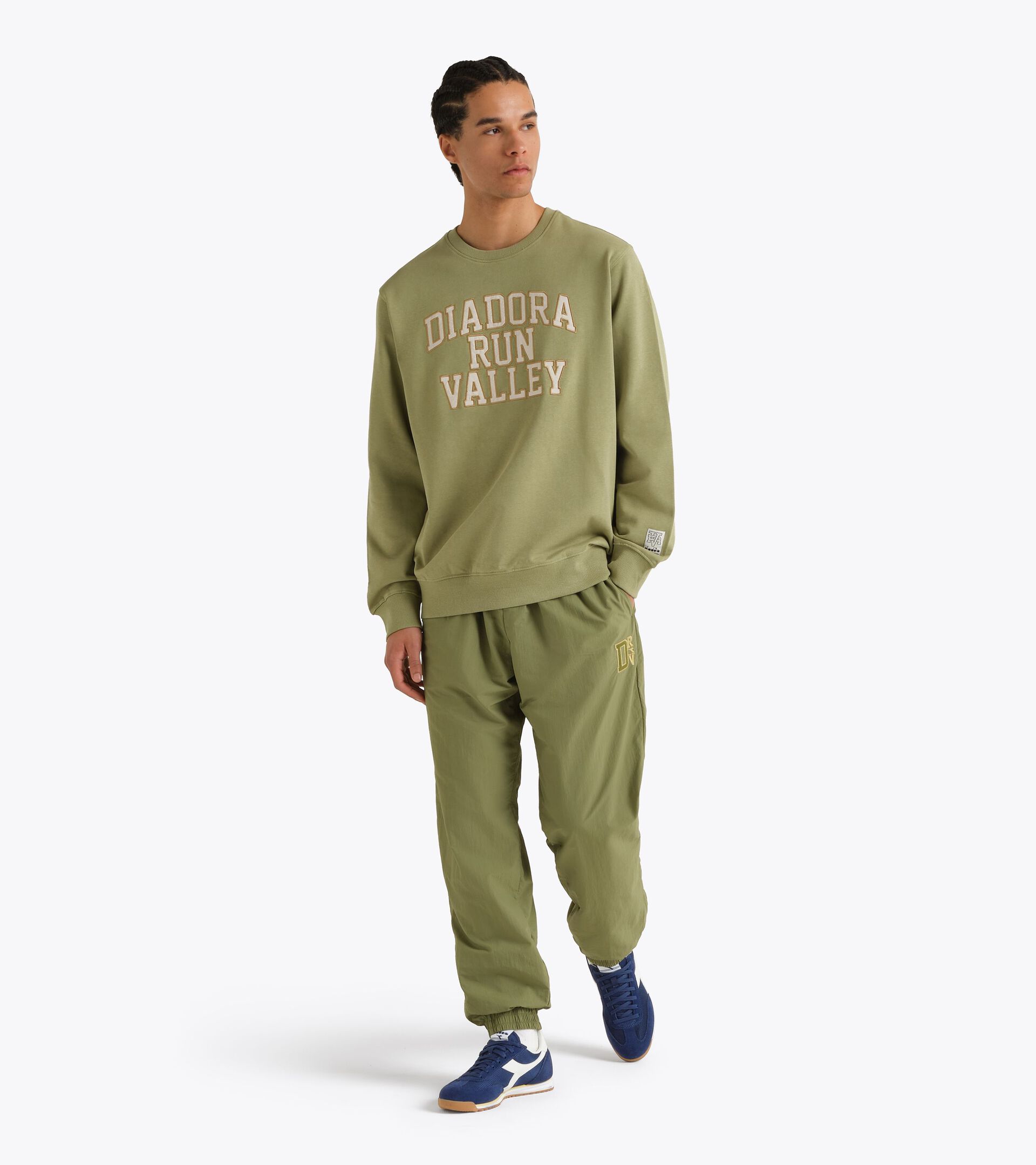 Sudadera de cuello redondo - Run Valley - Para todos los g&eacute;neros
 SWEATSHIRT CREW RUN VALLEY SALVIA - Diadora
