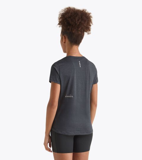 L. SS T-SHIRT TECH RUN CREW, BLACK High performance running t-shirt - Women’s L. SS T-SHIRT TECH RUN CREW BLACK - Diadora
