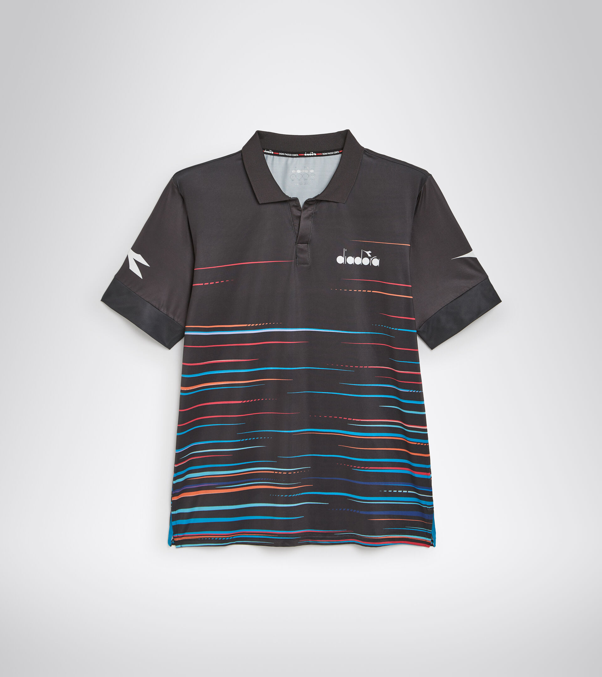 Tennis-Poloshirt mit kurzem Arm - Herren SS POLO ICON SCHWARZ - Diadora