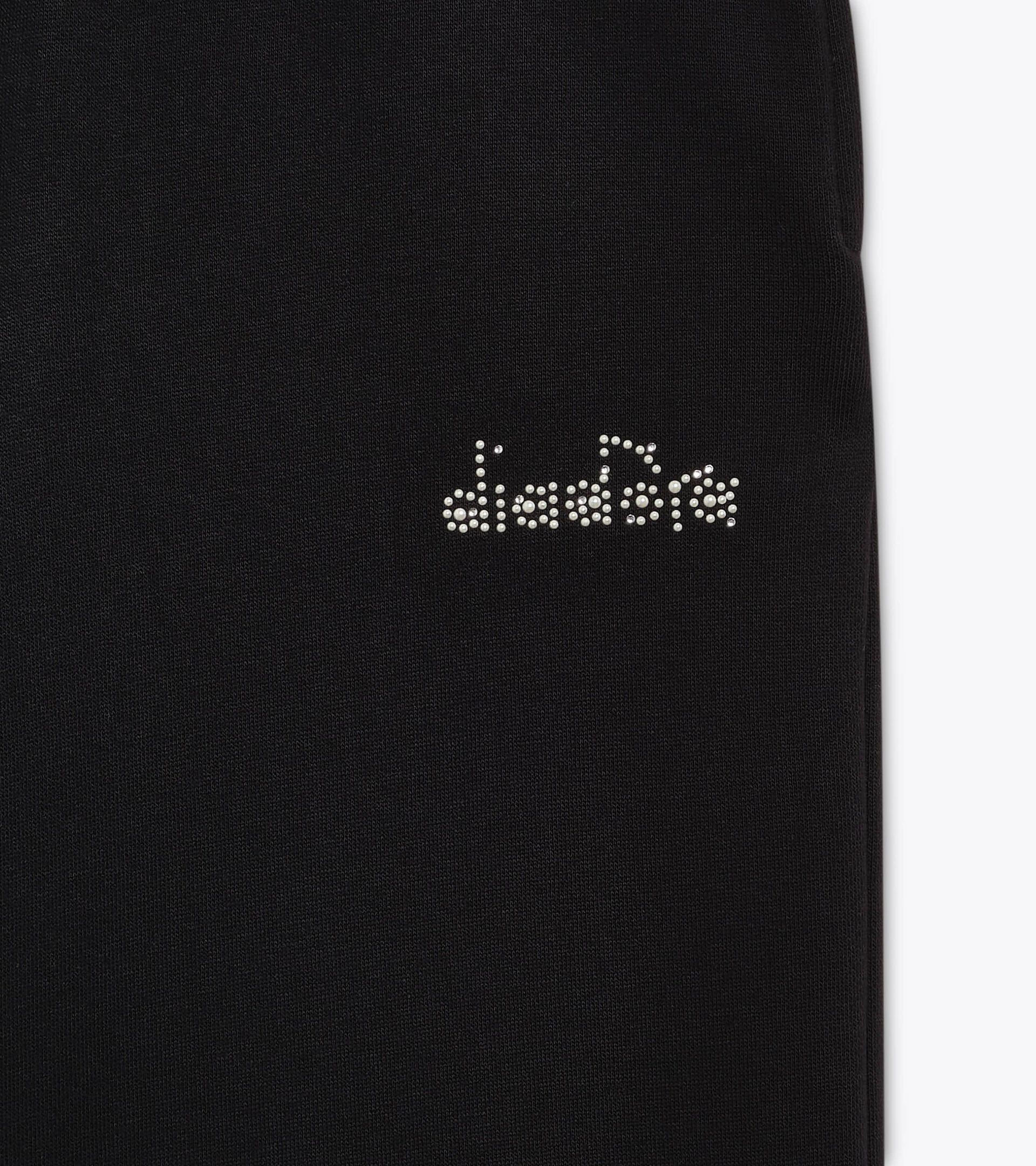 Flare pants - Girls JG. FLARE PANTS RHINESTONE BLACK - Diadora
