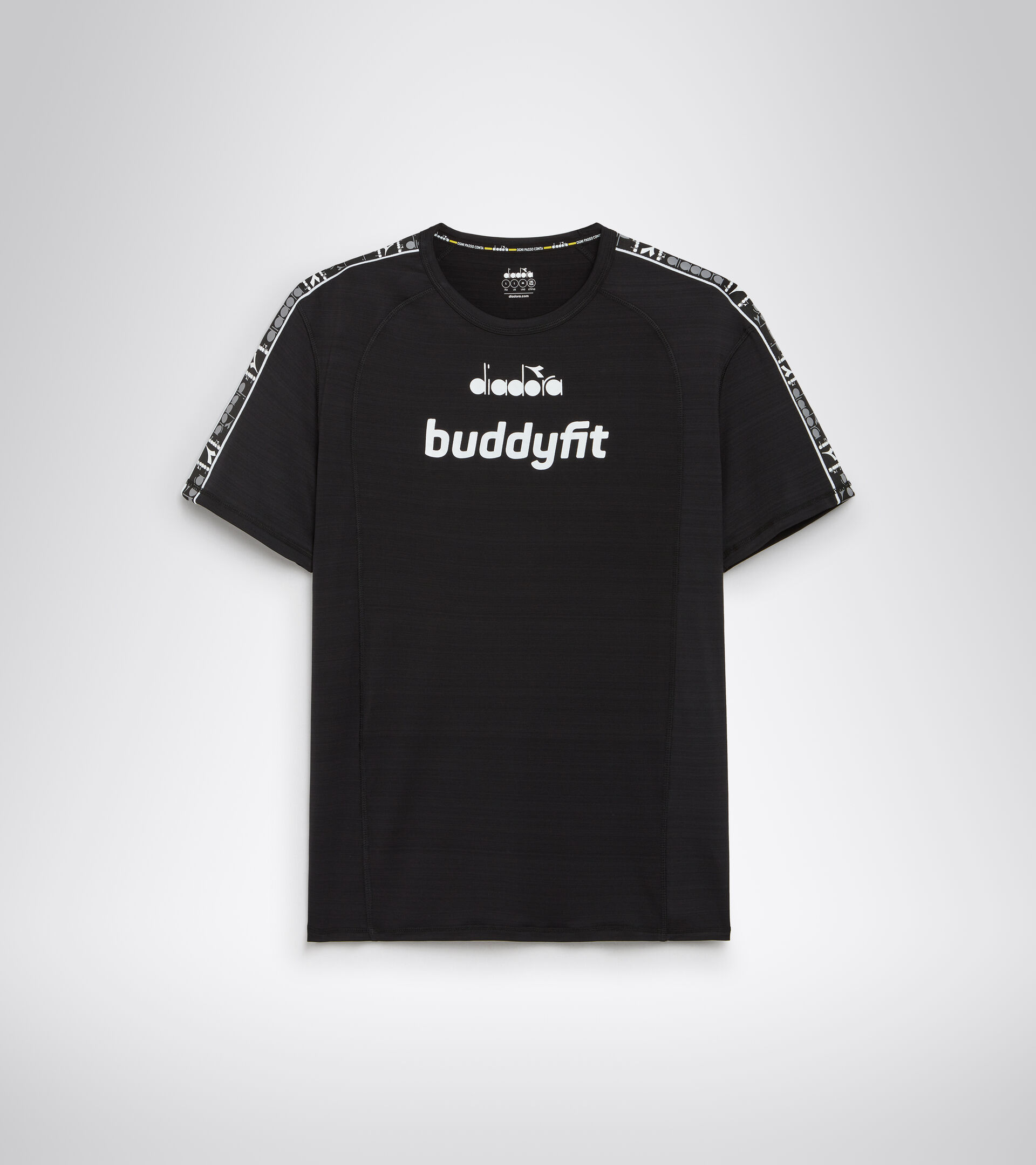 Camiseta de entrenamiento - Hombre SS T-SHIRT BUDDYFIT NEGRO - Diadora