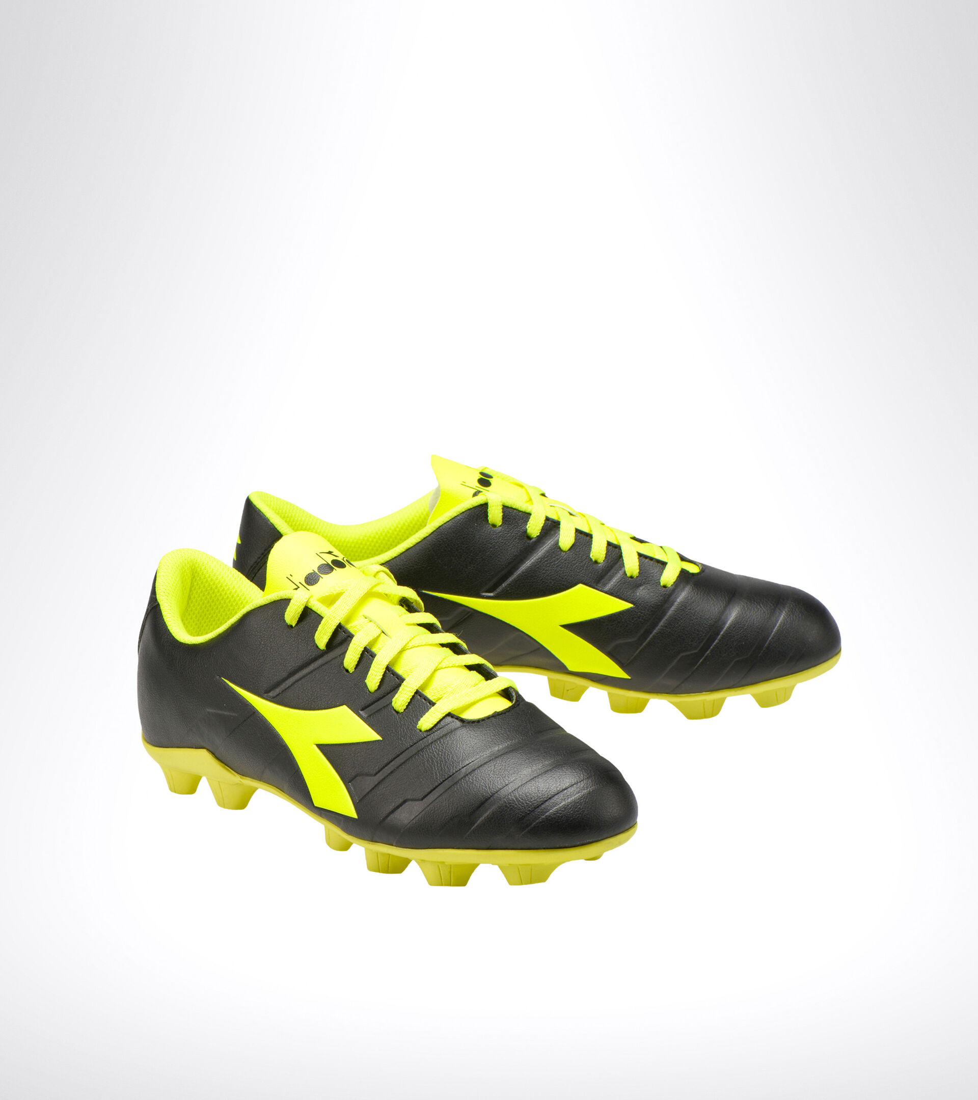 Chaussures de football pour terrains durs PICHICHI 3 MD NOIR/JAUNE FLUO DIA - Diadora