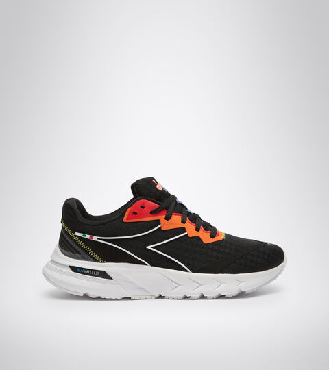 Zapatillas de running - Mujer MYTHOS BLUSHIELD VOLO 2 W NGR/BLCO/NARANJA BERMELLON - Diadora