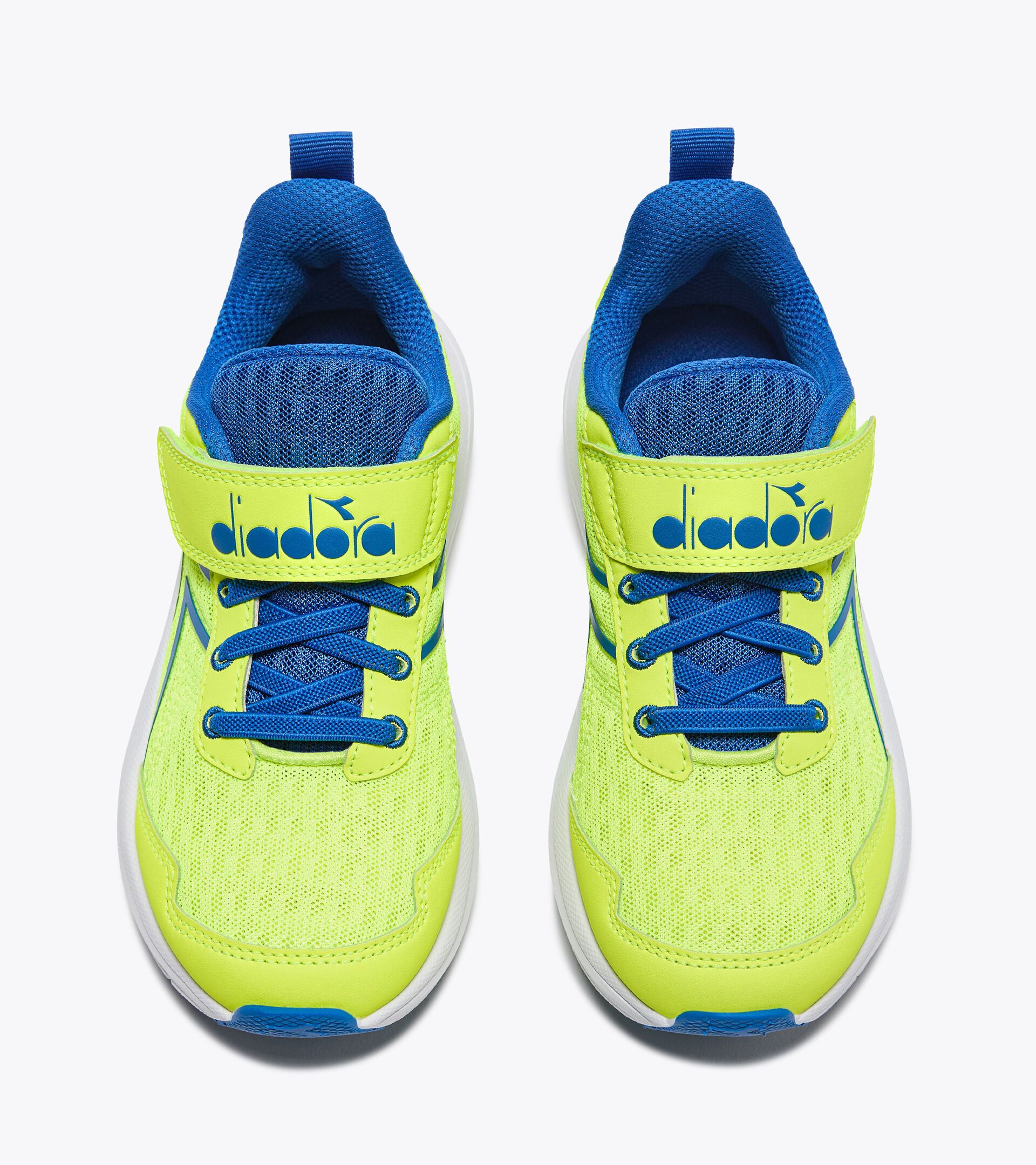 Zapatillas de running - Doble cierre - Niños/niñas y adolescentes SNIPE 2 JR AMARILLO FLUO DD/AZUL PALACIO - Diadora
