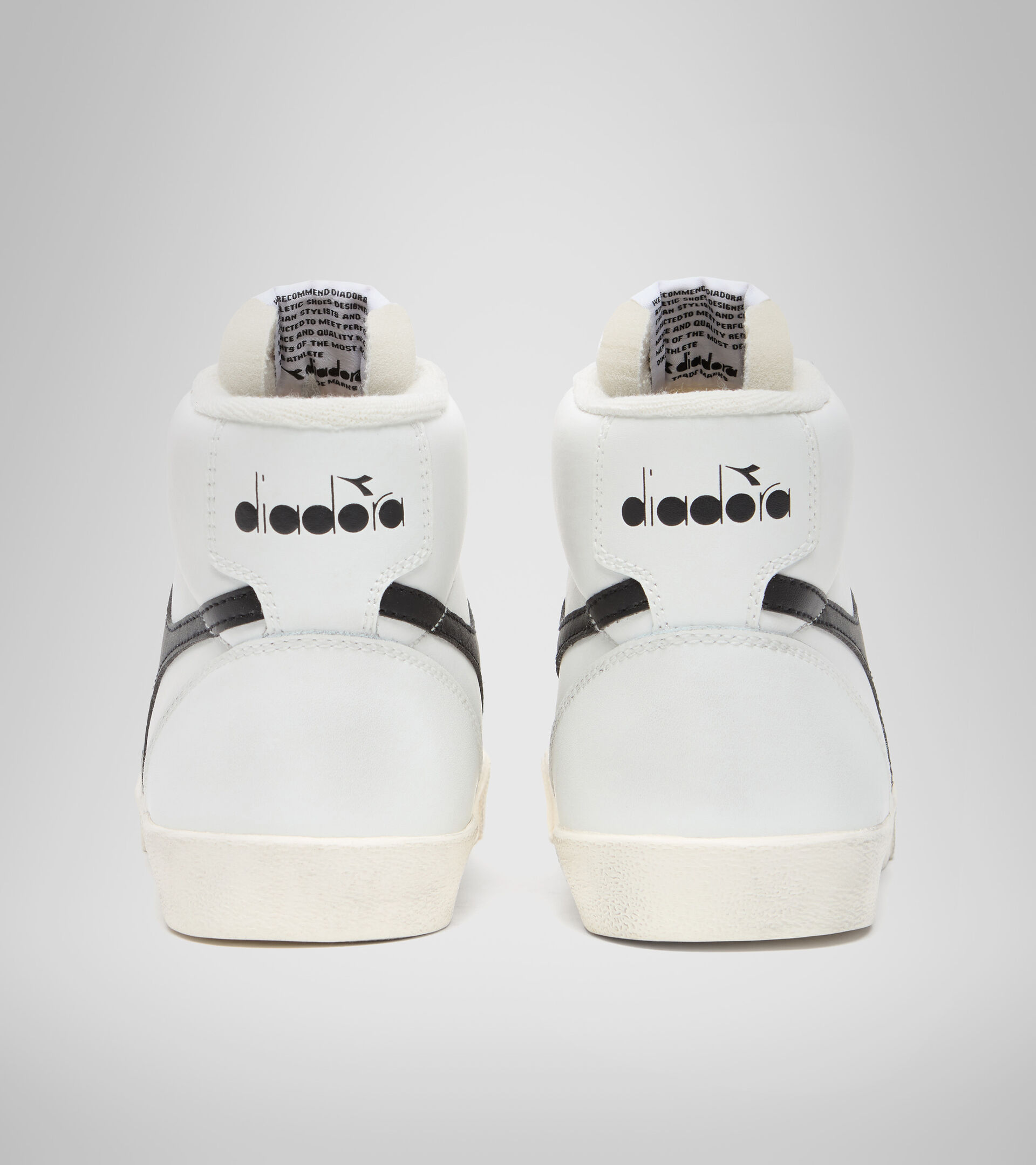 Footwear Sportswear UNISEX MELODY MID LEATHER DIRTY WHITE/BLACK Diadora