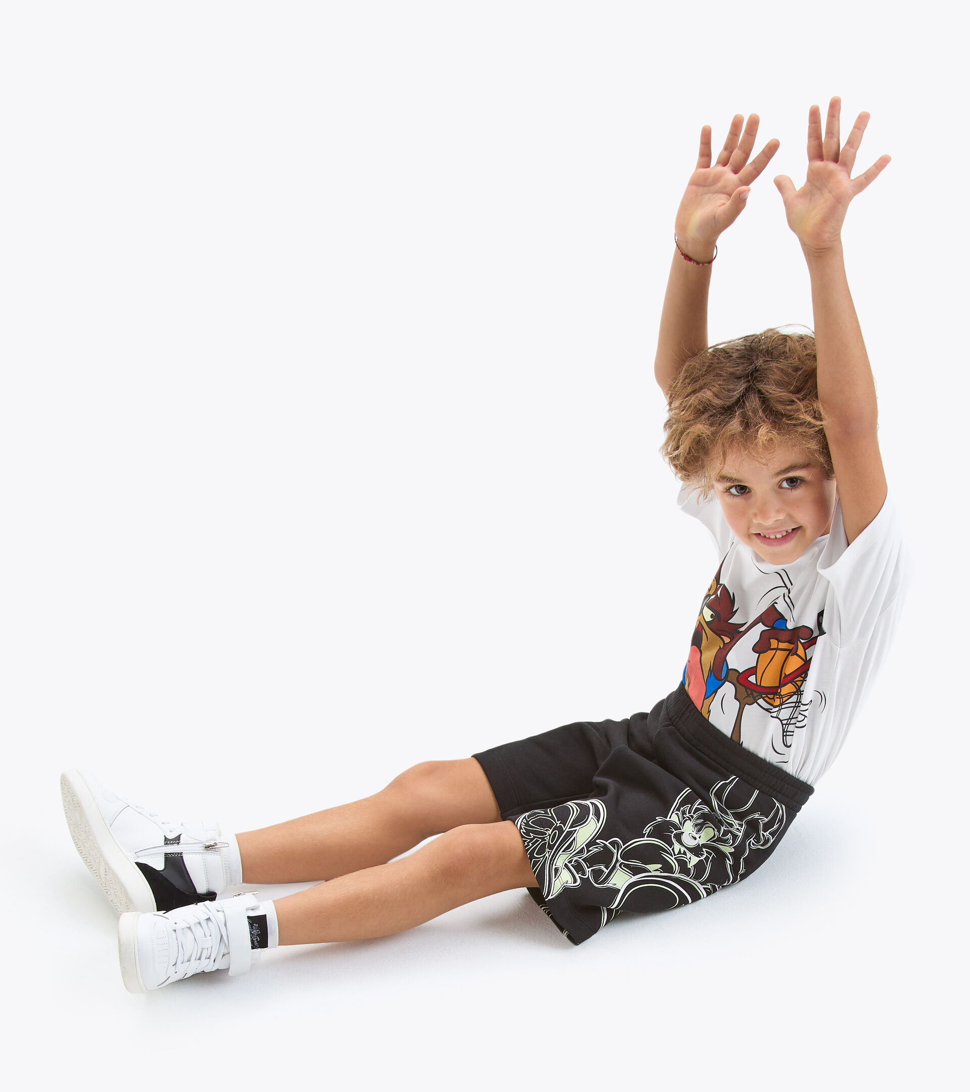 Cotton bermuda shorts - Kids JU.BERMUDA WB BLACK - Diadora