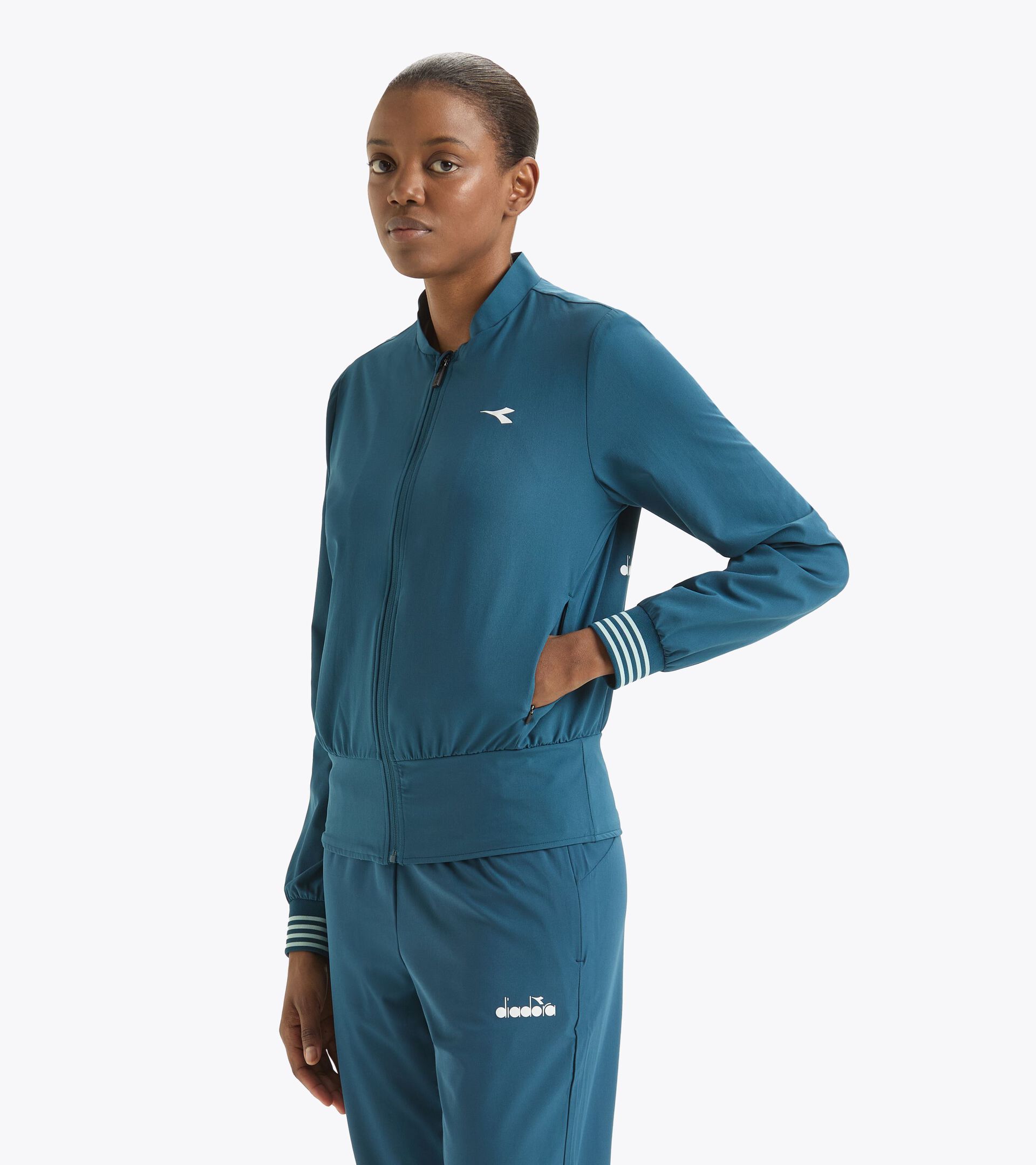 Sports jacket - Tennis - Women’s L. FZ JACKET ICON LEGION BLUE - Diadora
