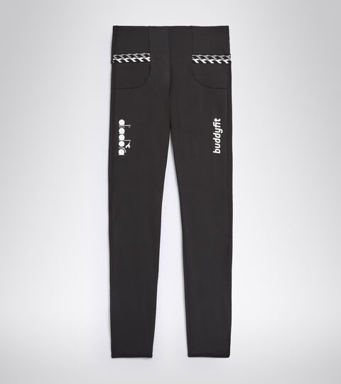 L. HW RUNNING TIGHTS BUDDYFIT, BLACK Running leggings - Women L. HW RUNNING TIGHTS BUDDYFIT BLACK - Diadora
