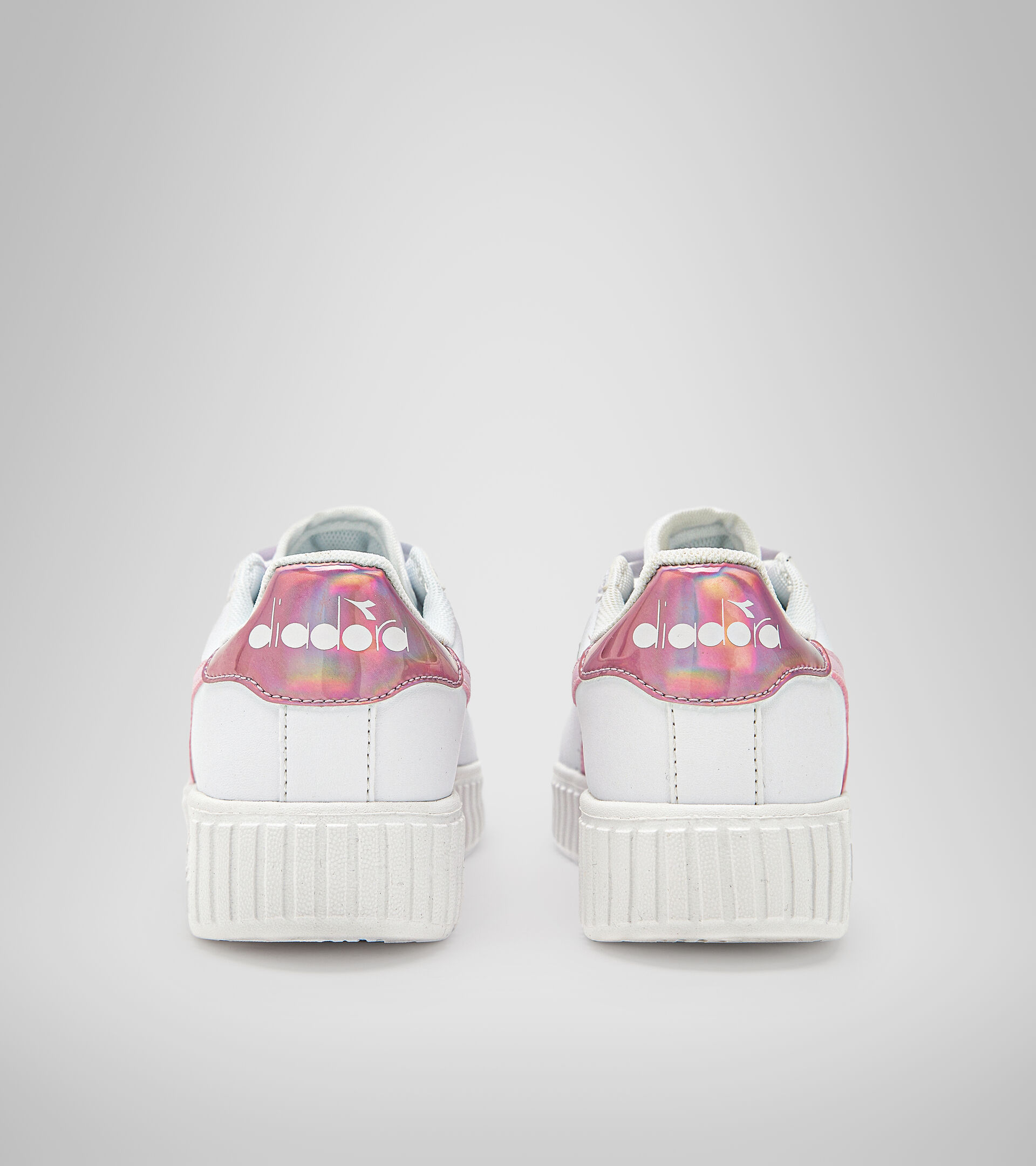 Sports shoes - Youth 8-16 years GAME STEP GS WHITE/METALIZED PINK - Diadora