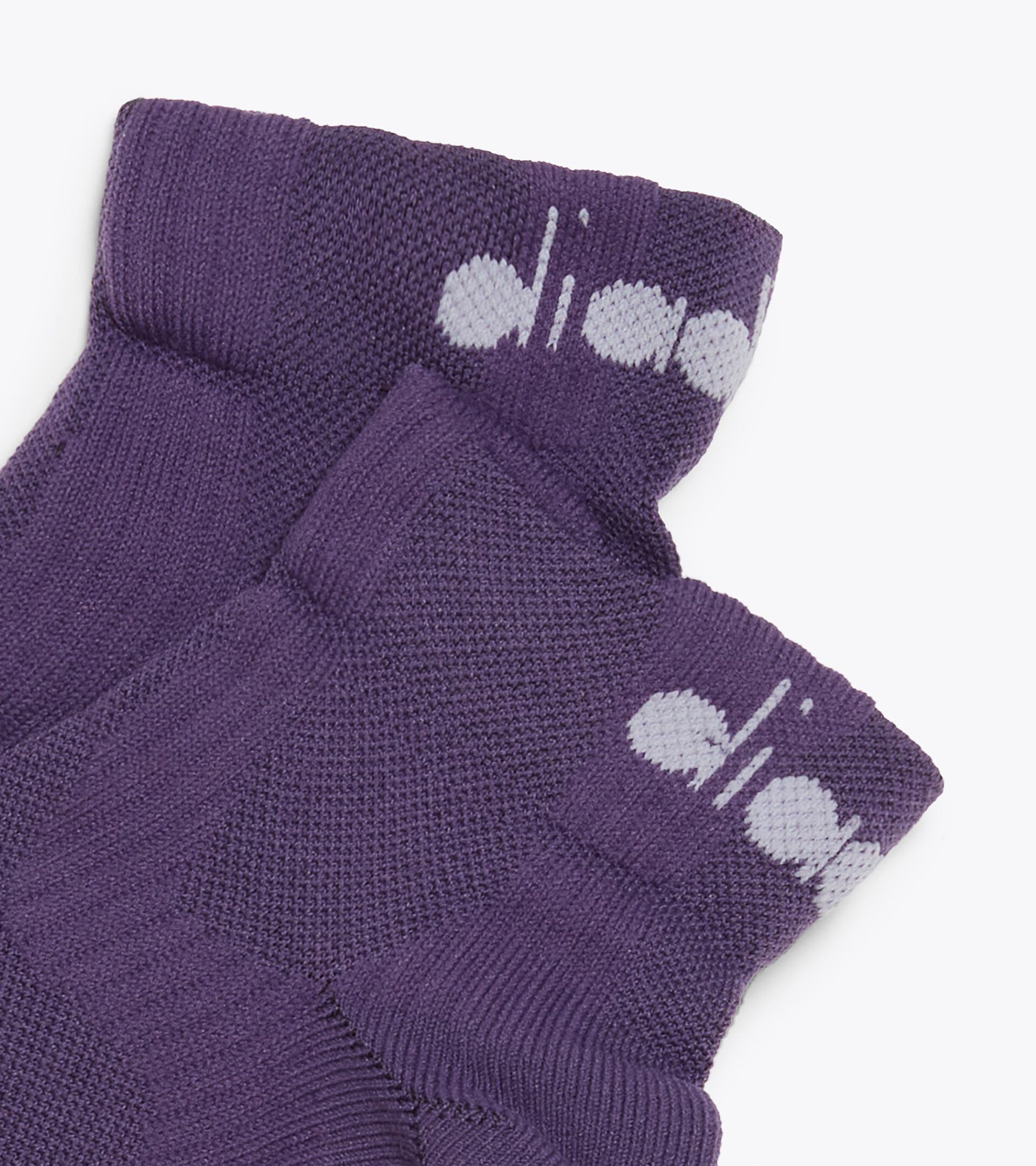 Running Socks CUSHION QUARTER SOCKS VIOLET GRAPE COMPOTE - Diadora