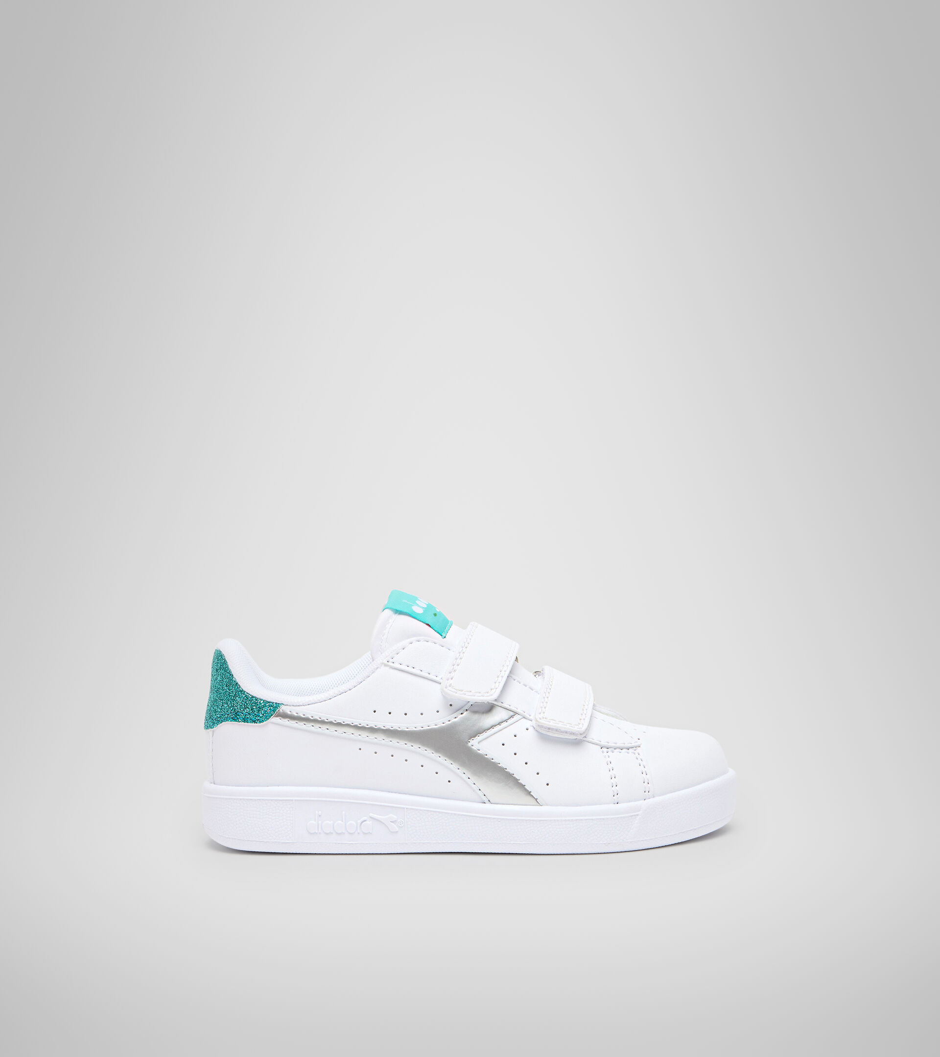 Chaussures de sport - Enfants 4-8 ans GAME P PS GIRL BLANC/BLEU TURQUOISE - Diadora