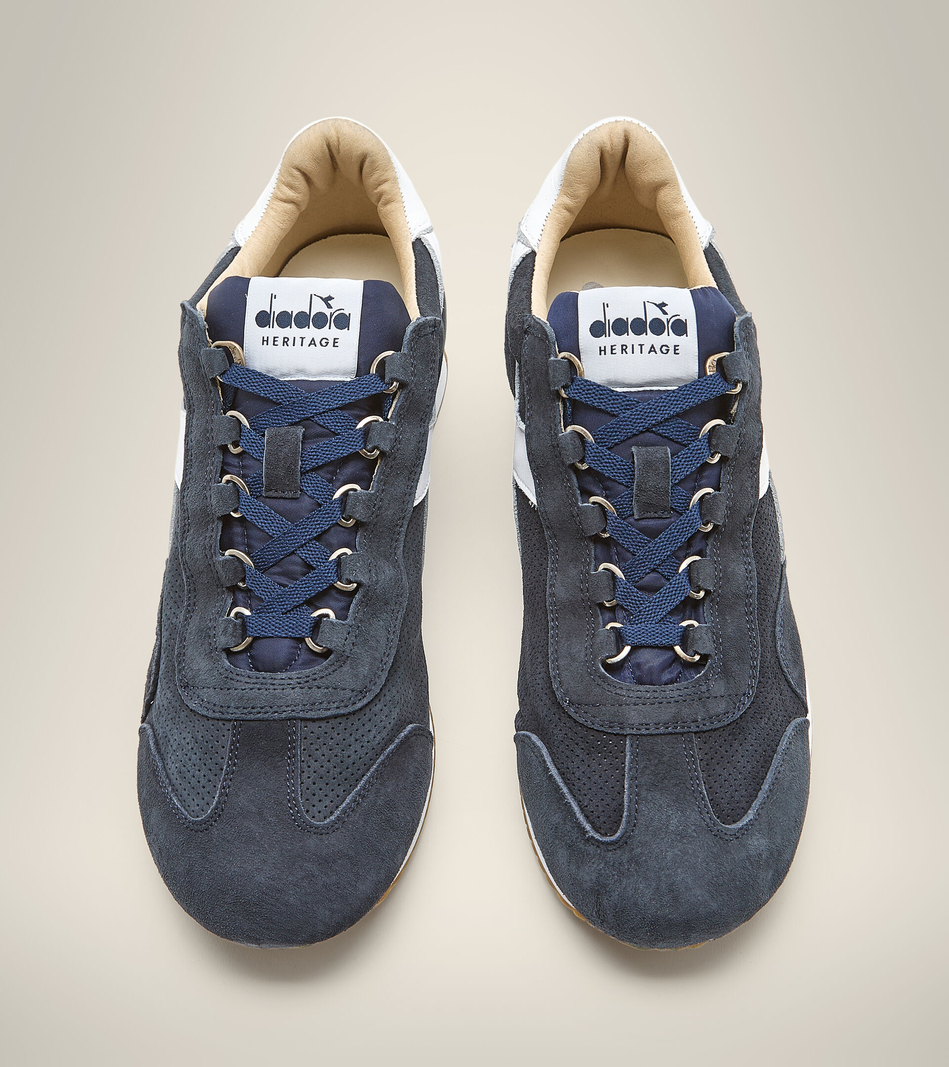 Heritage shoe - Unisex EQUIPE SUEDE SW BLUE DENIM/WHITE - Diadora