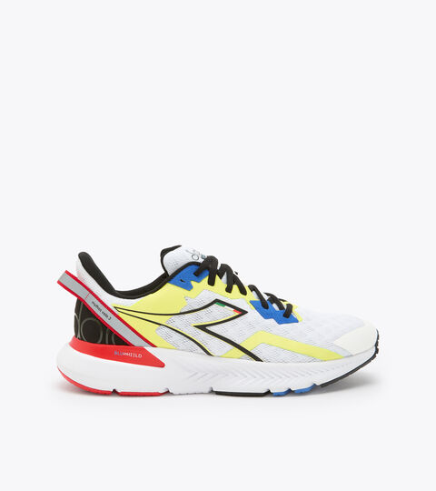 Scarpe da running - Uomo MYTHOS BLUSHIELD VOLO 3 BIANCO/NERO/GIALLO FLUO - Diadora