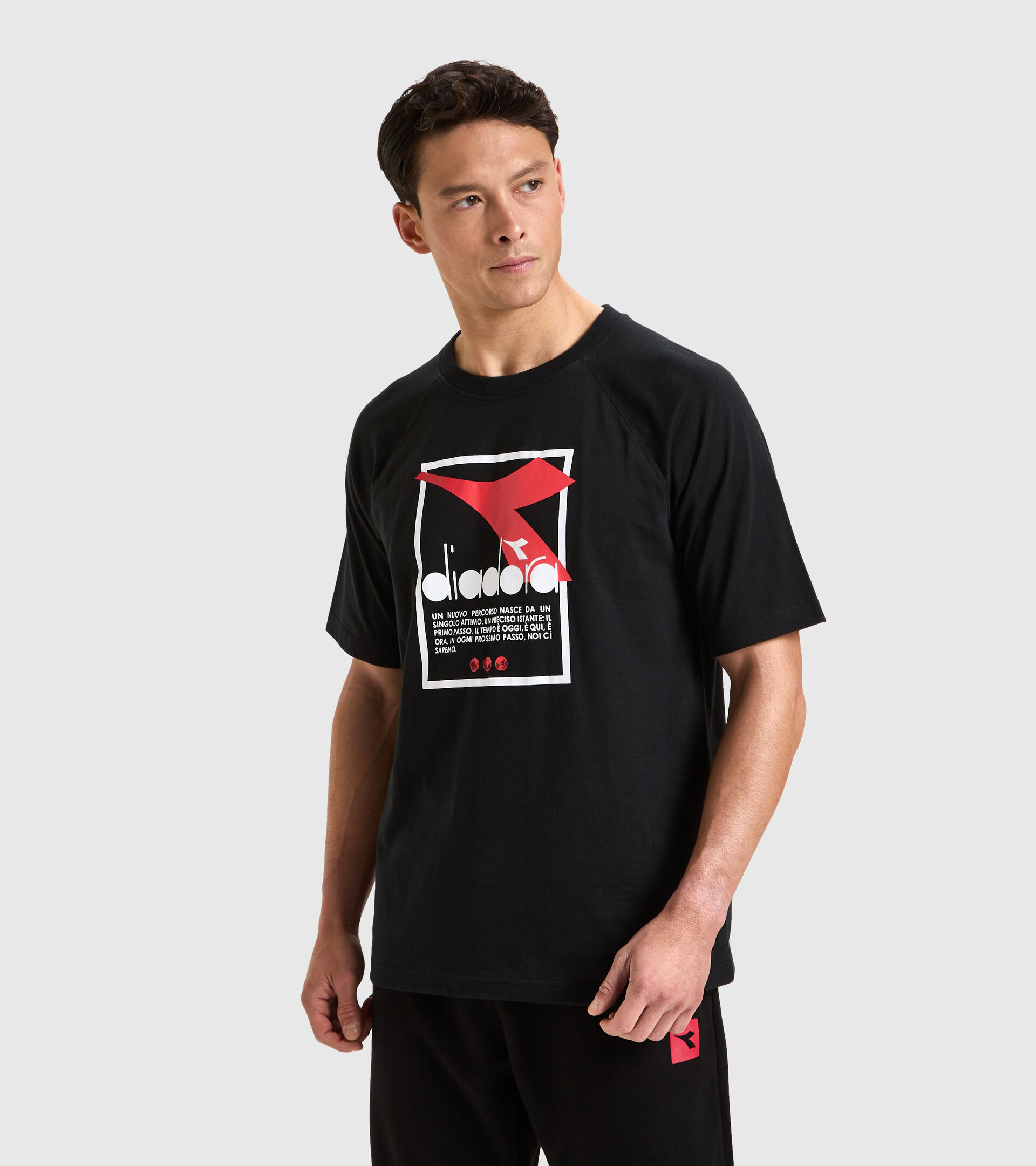 Cotton-blend T-shirt - Men T-SHIRT SS URBANITY BLACK - Diadora