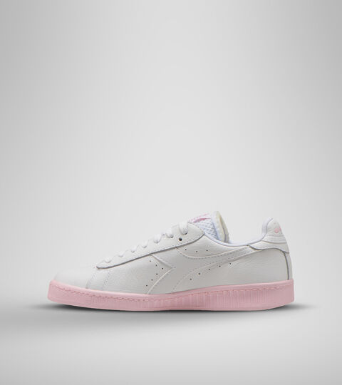 GAME L LOW SOLE BLOCK WN, BIANCO OTTICO/ROSA PARFAIT Zapatillas deportivas - Mujer GAME L LOW SOLE BLOCK WN BIANCO OTTICO/ROSA PARFAIT - Diadora