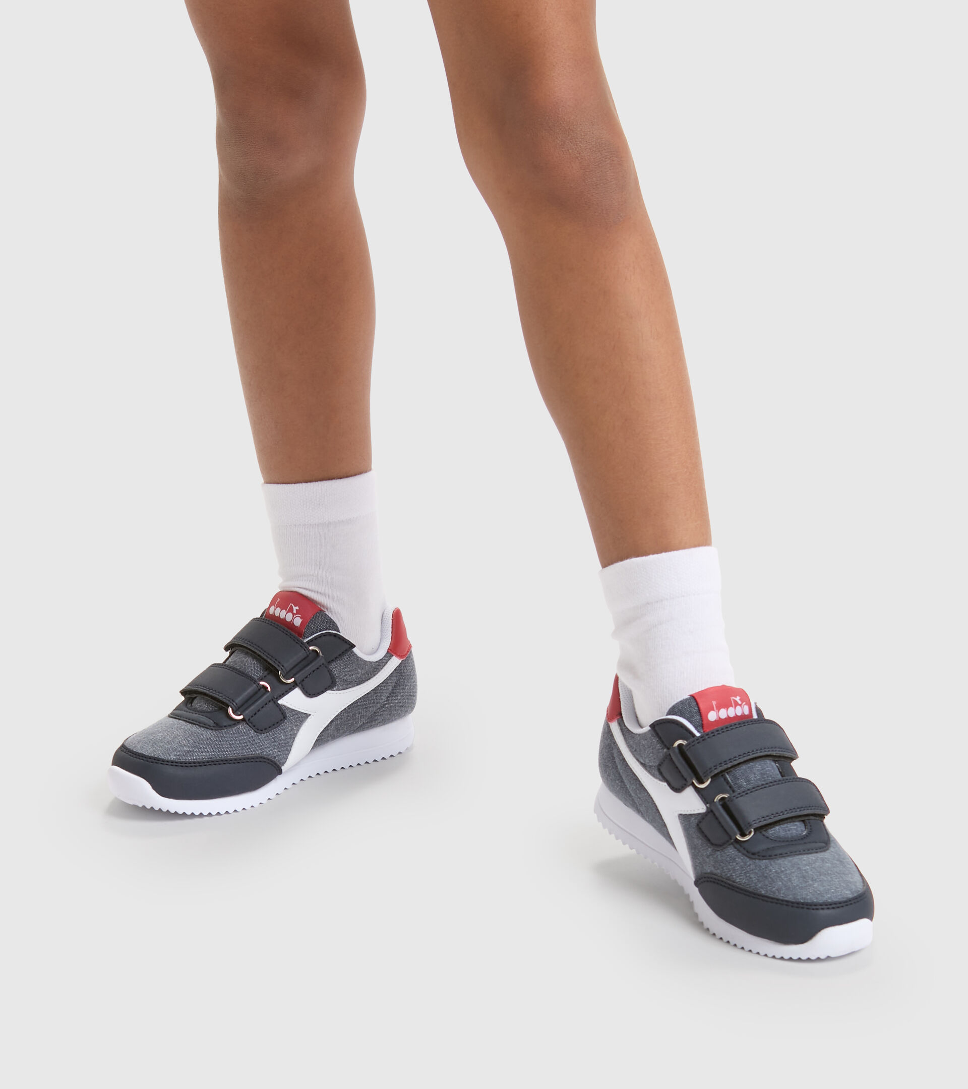 Sports shoes - Kids 4-8 years JOG LIGHT PS BLUE DENIM/WHITE - Diadora