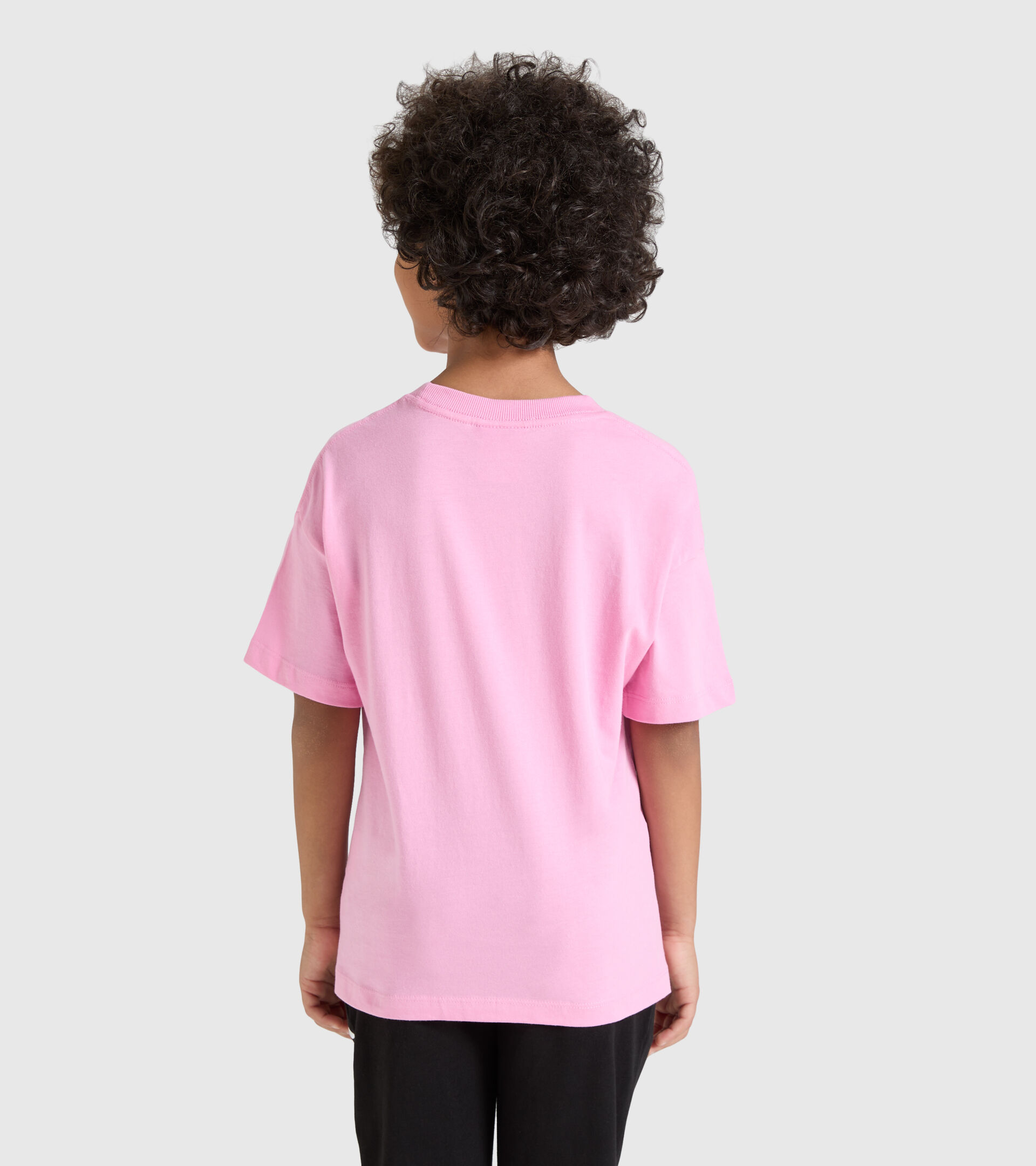 Junior cotton T-shirt - Unisex JU.T-SHIRT SS RAINBOW CANDY PINK - Diadora