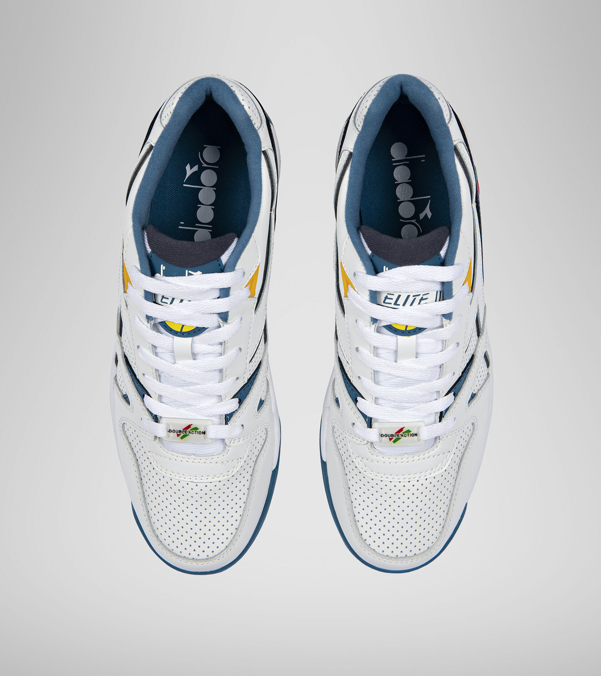 Double Action Technology shoe - Unisex DURATECH ELITE WHITE/BLUE SAPPHIRE - Diadora