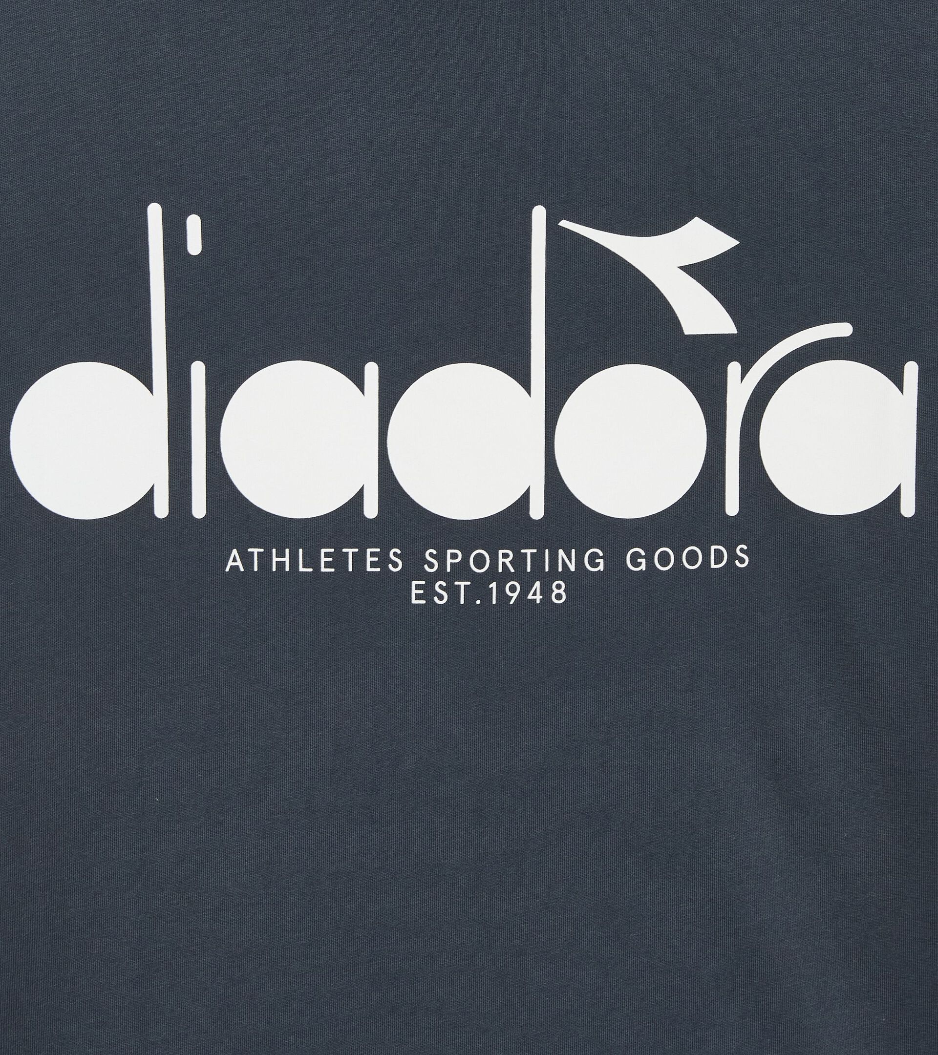 T-shirt - All-Gender T-SHIRT SS LOGO BLUE DENIM - Diadora