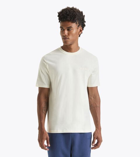 T-shirt - Gender Neutral T-SHIRT SS ATHL. LOGO BUTTER WHITE - Diadora