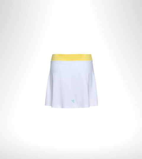 L. SKIRT EASY TENNIS, BIANCO OTTICO/AZZURRO TINTA Jupe de tennis - Femme L. SKIRT EASY TENNIS BIANCO OTTICO/AZZURRO TINTA - Diadora