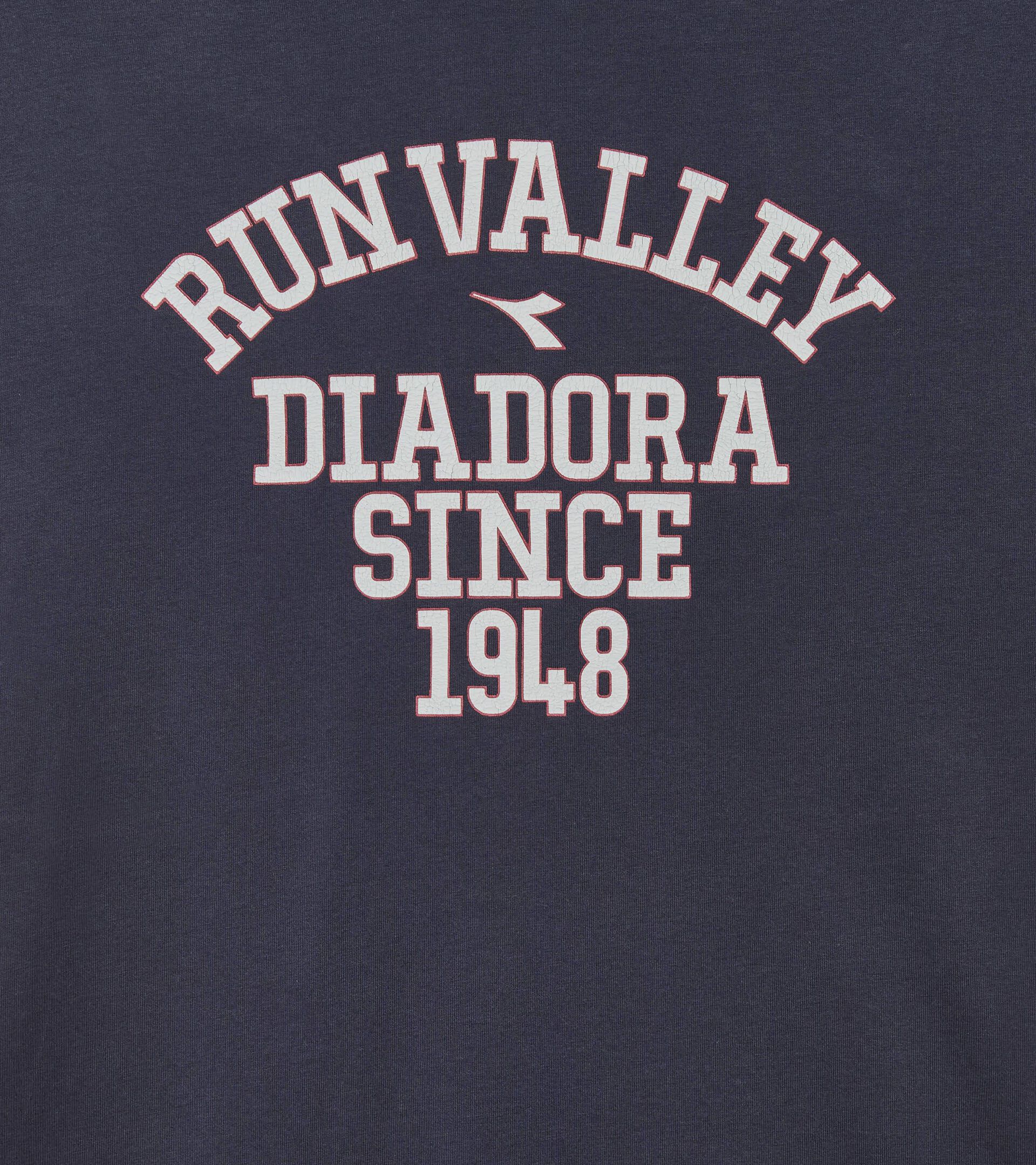 College-style inspired t-shirt - Run Valley - All-gender T-SHIRT SS RUN VALLEY BLUE DENIM - Diadora