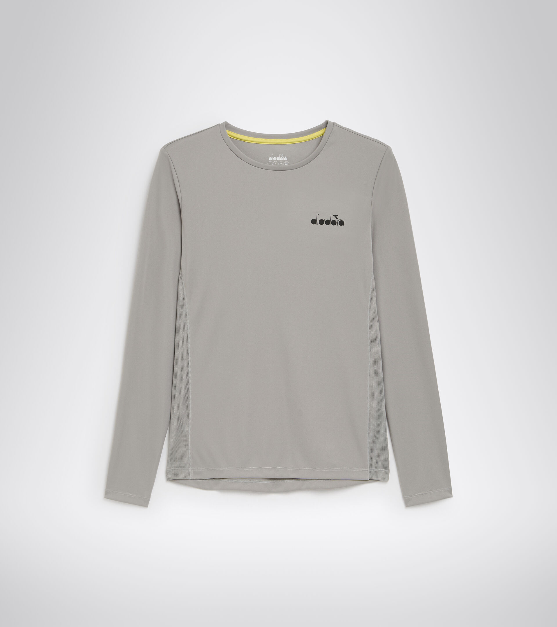 T-shirt da running - Donna L. LS CORE TEE ARGENTO METALLIZZATO - Diadora